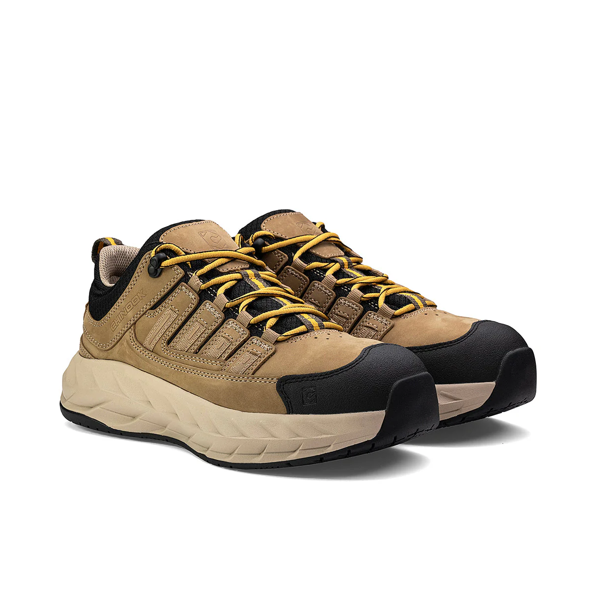 Pro Lace Up Low Waterproof Men’s Shoe - Tan - Image 4