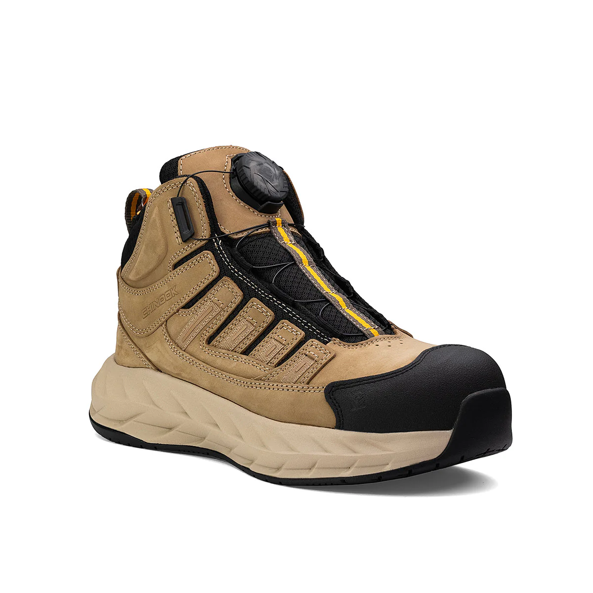 Pro Safety Mid 6" Composite Toe Men’s Shoe - Tan - Image 3