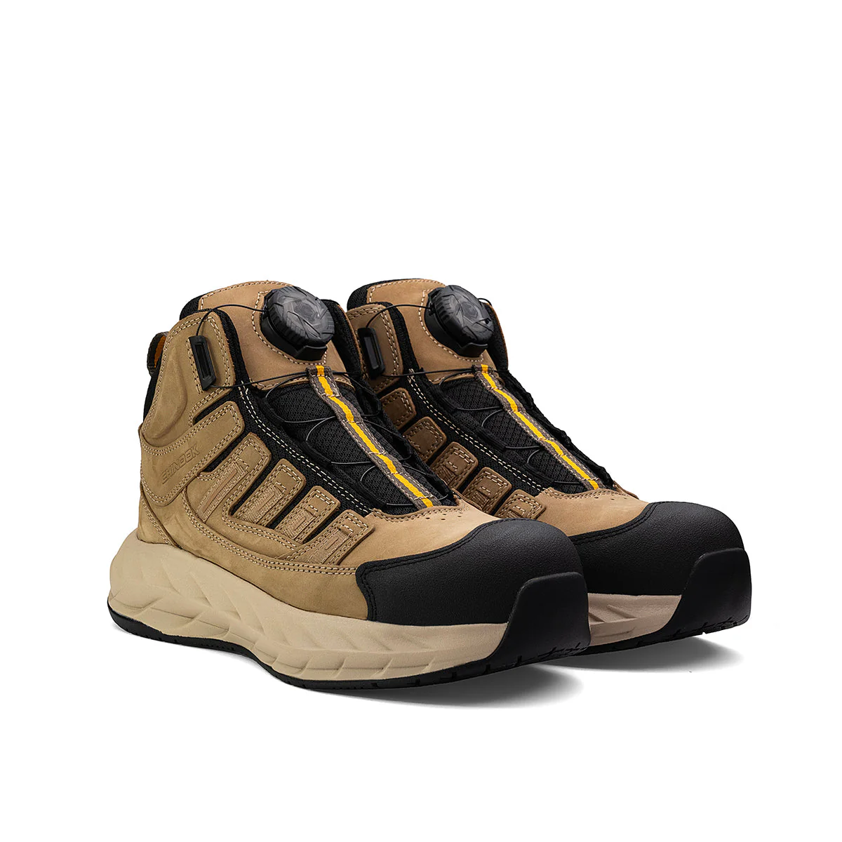 Pro Safety Mid 6" Composite Toe Men’s Shoe - Tan - Image 4