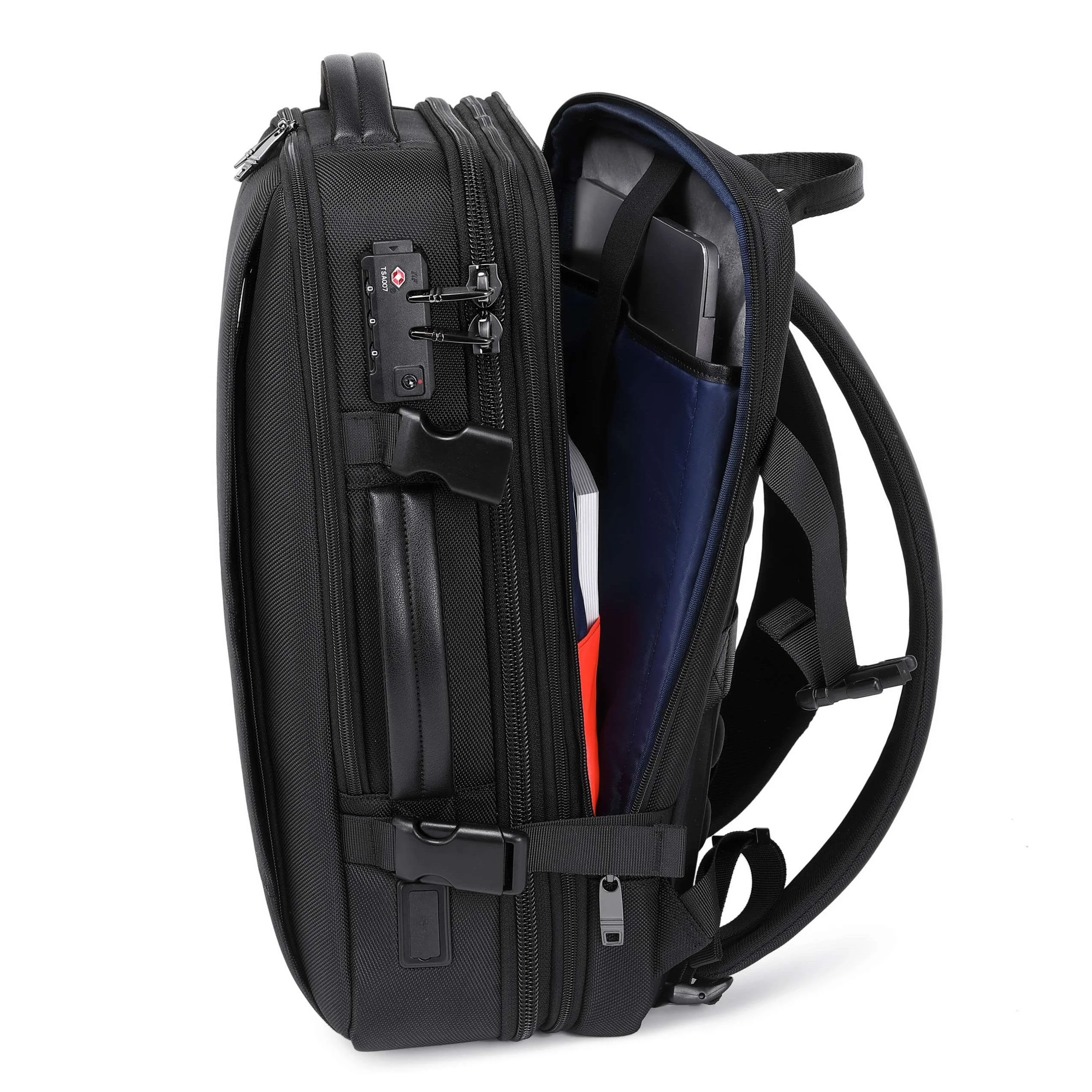 Pro Travel Vegan Backpack 401 - Expandable & Lock - Image 18