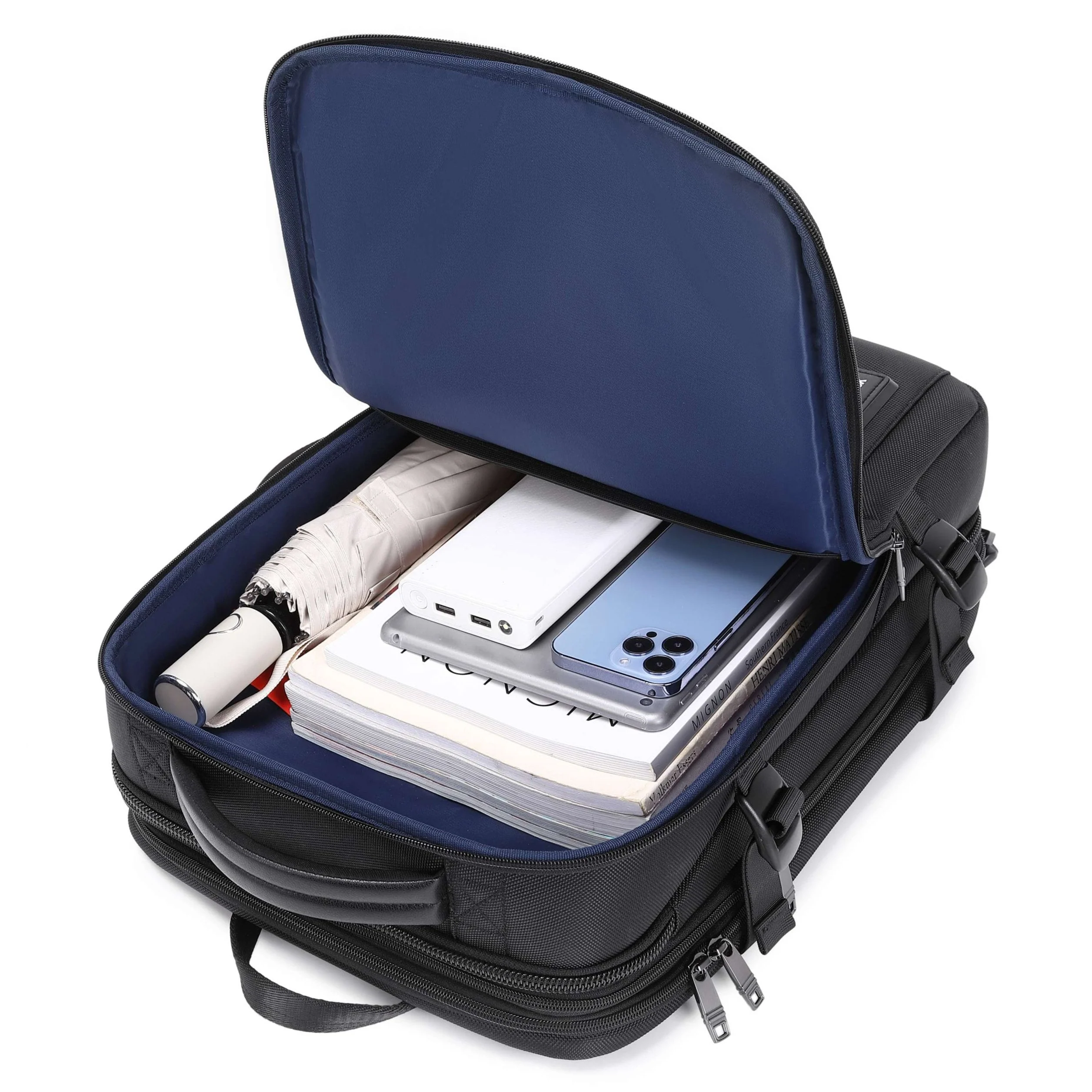 Pro Travel Vegan Backpack 401 - Expandable & Lock - Image 21