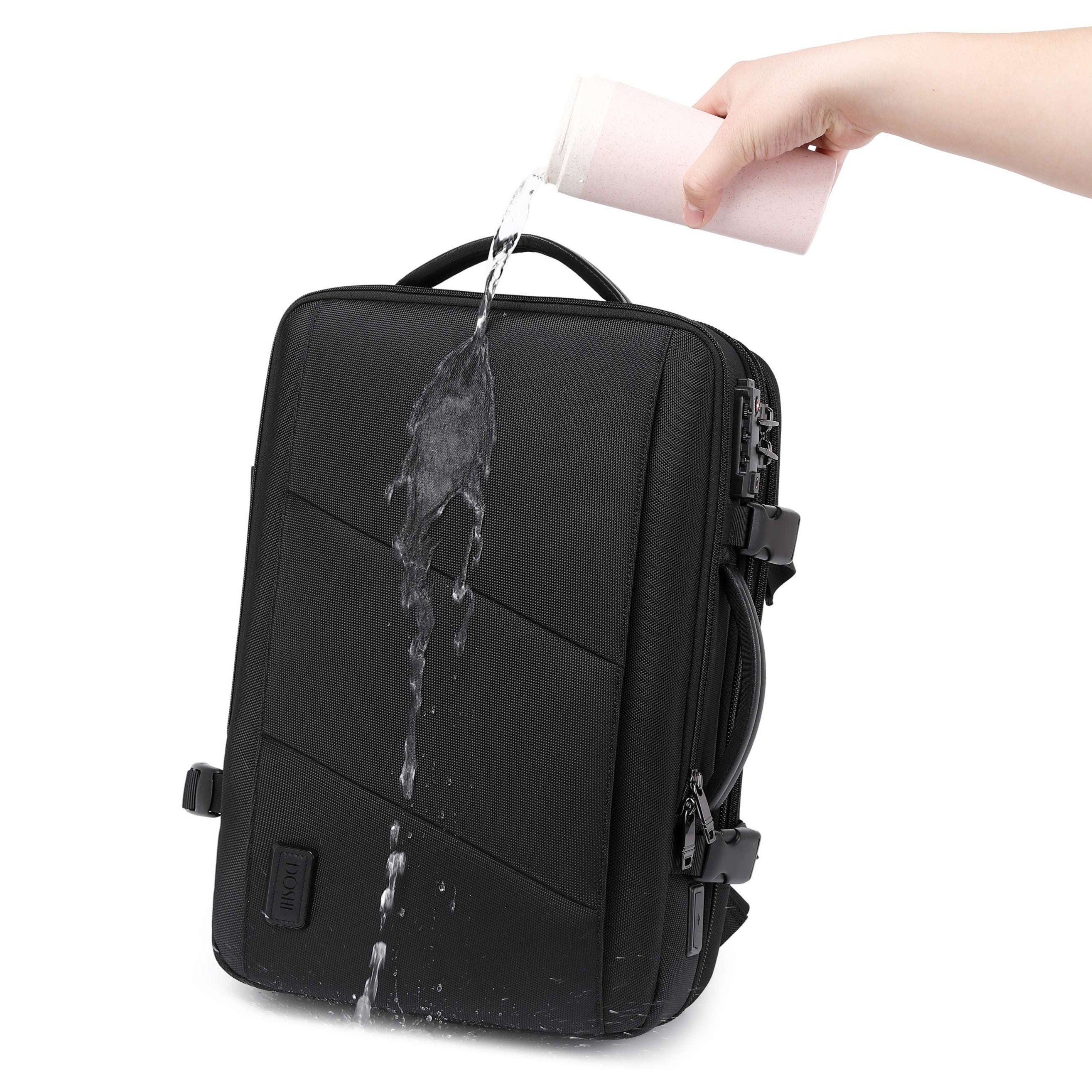 Pro Travel Vegan Backpack 401 - Expandable & Lock - Image 5