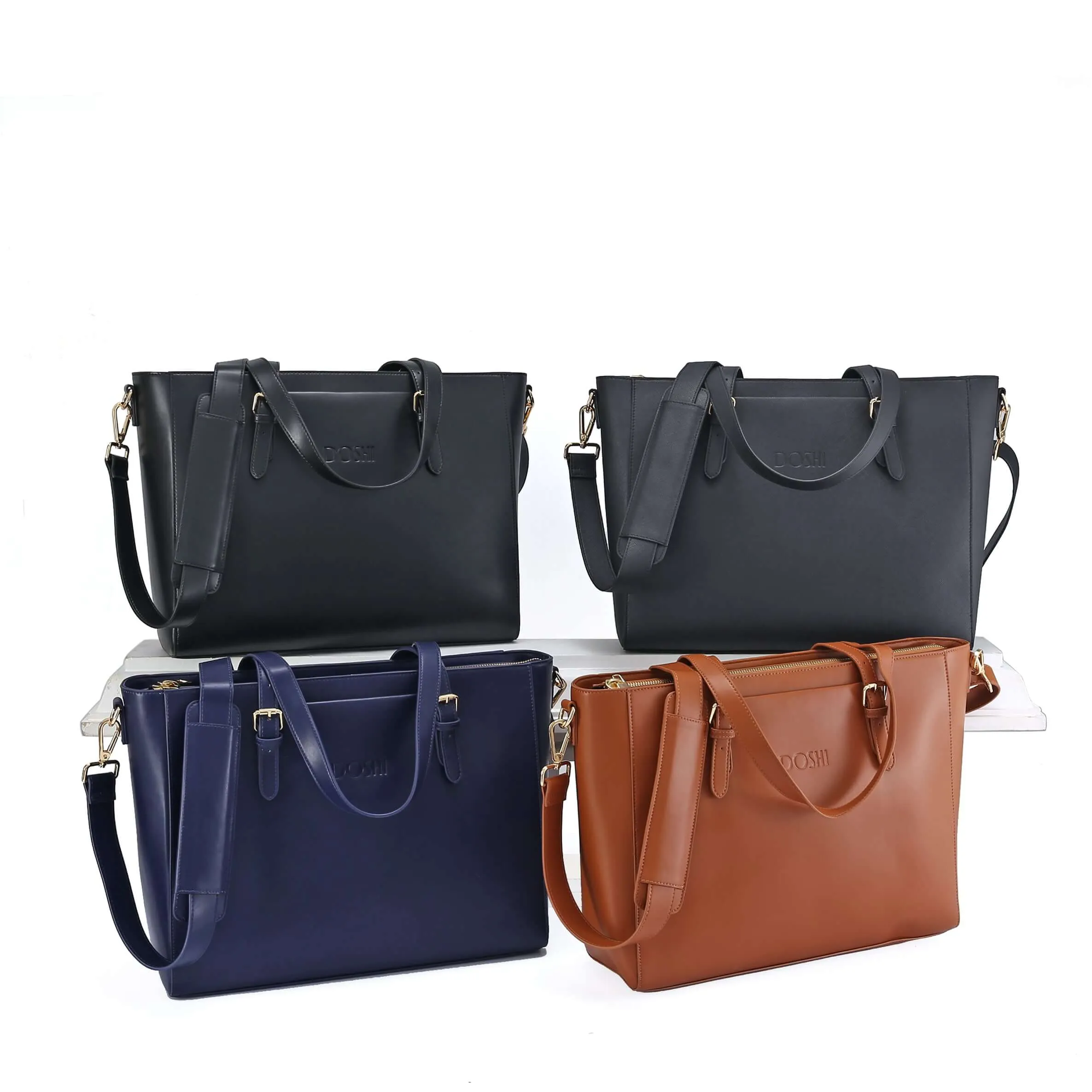 Professional Vegan Leather Work Tote Bag - Image 9