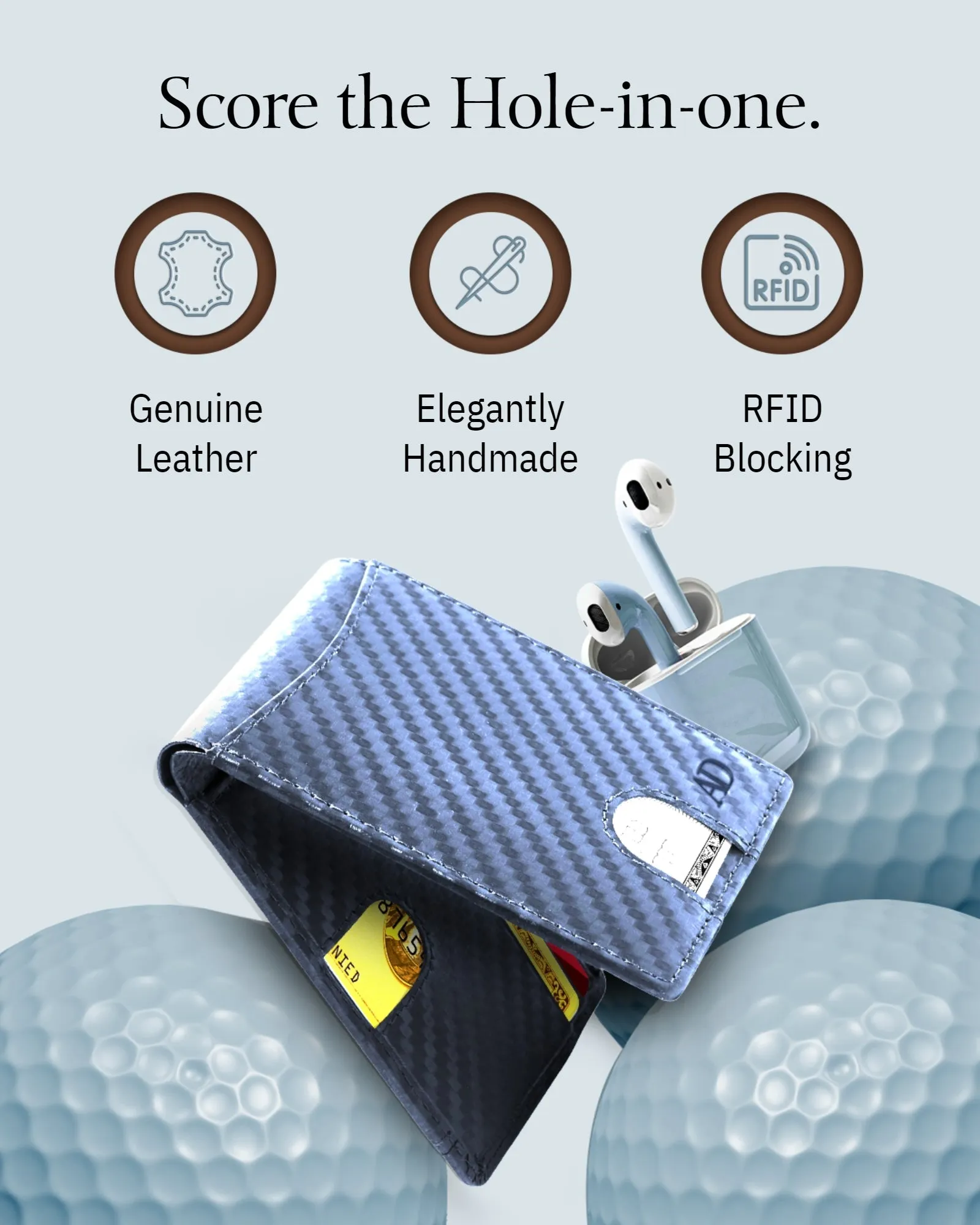 Leather Pull Strap Bifold Wallet - Image 27