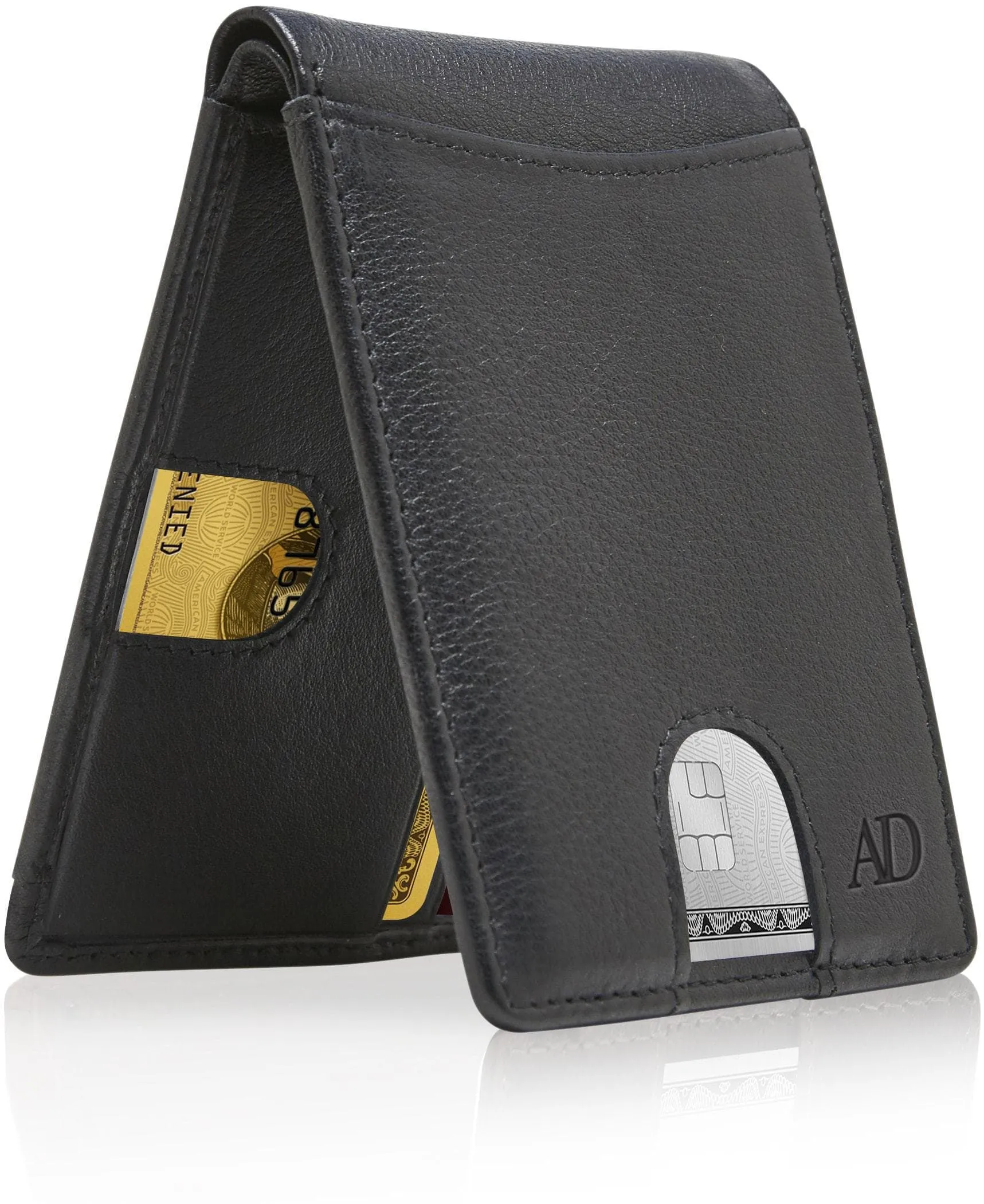 Leather Pull Strap Bifold Wallet - Image 7