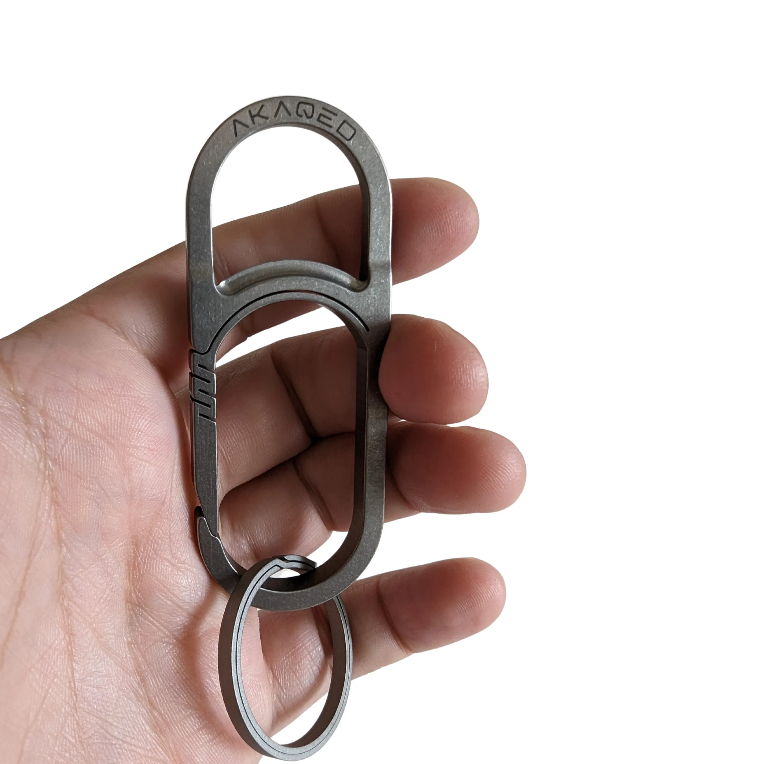 PULL | Titanium All Purpose Carabiner Bottle & Can Opener Keychain - Image 4