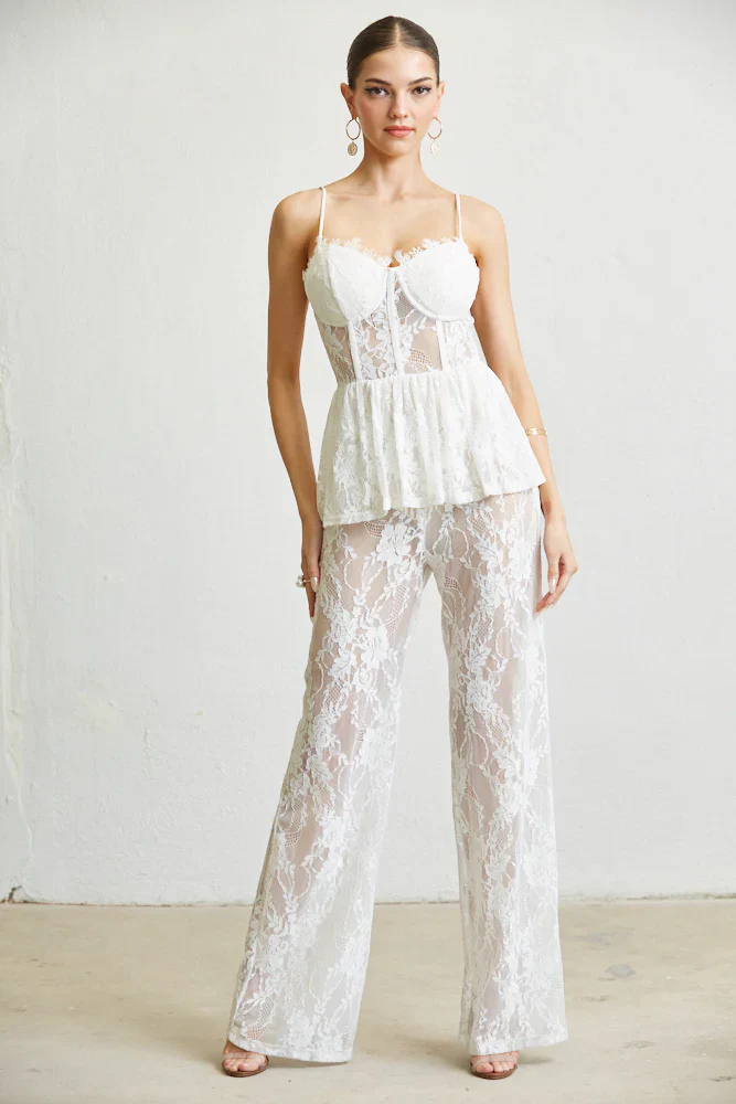 Queeny Sleeveless Spaghetti Strap Party Evening Dress Jumpsuit - Image 4