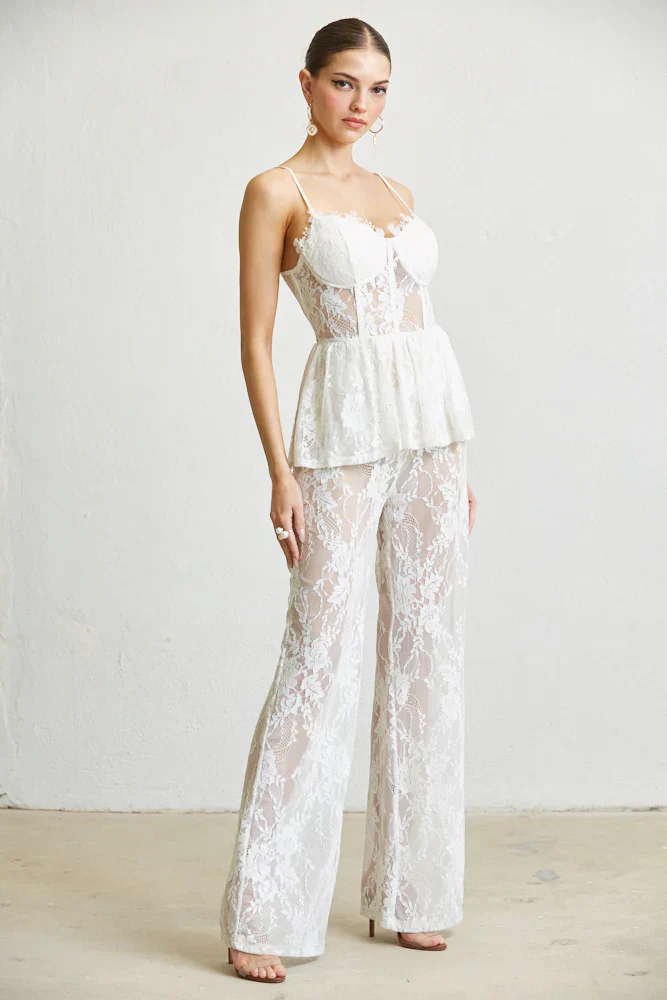 Queeny Sleeveless Spaghetti Strap Party Evening Dress Jumpsuit - Image 5