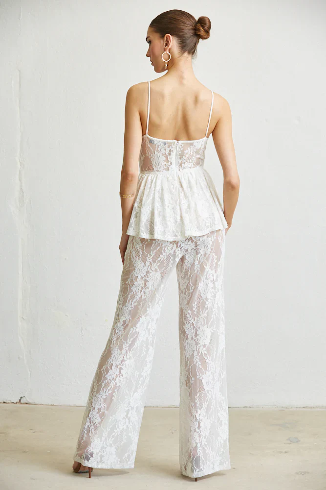 Queeny Sleeveless Spaghetti Strap Party Evening Dress Jumpsuit - Image 6
