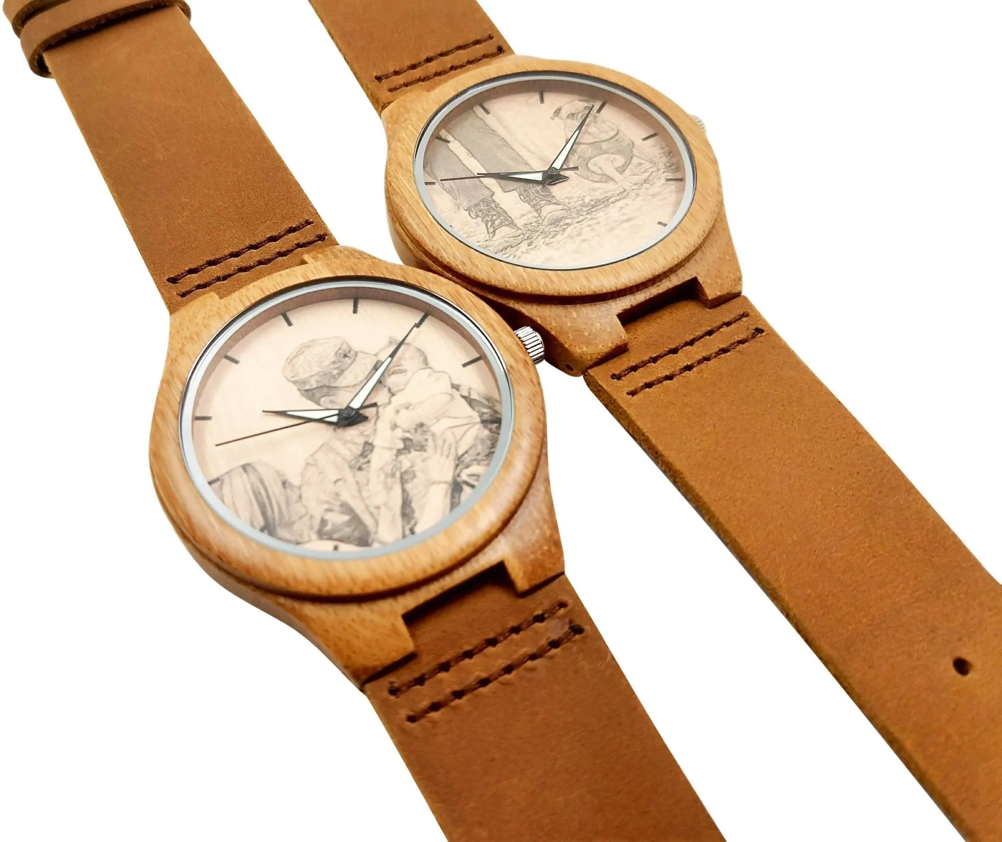 Radiante Men's Watch | Brown Leather Photo - Image 4