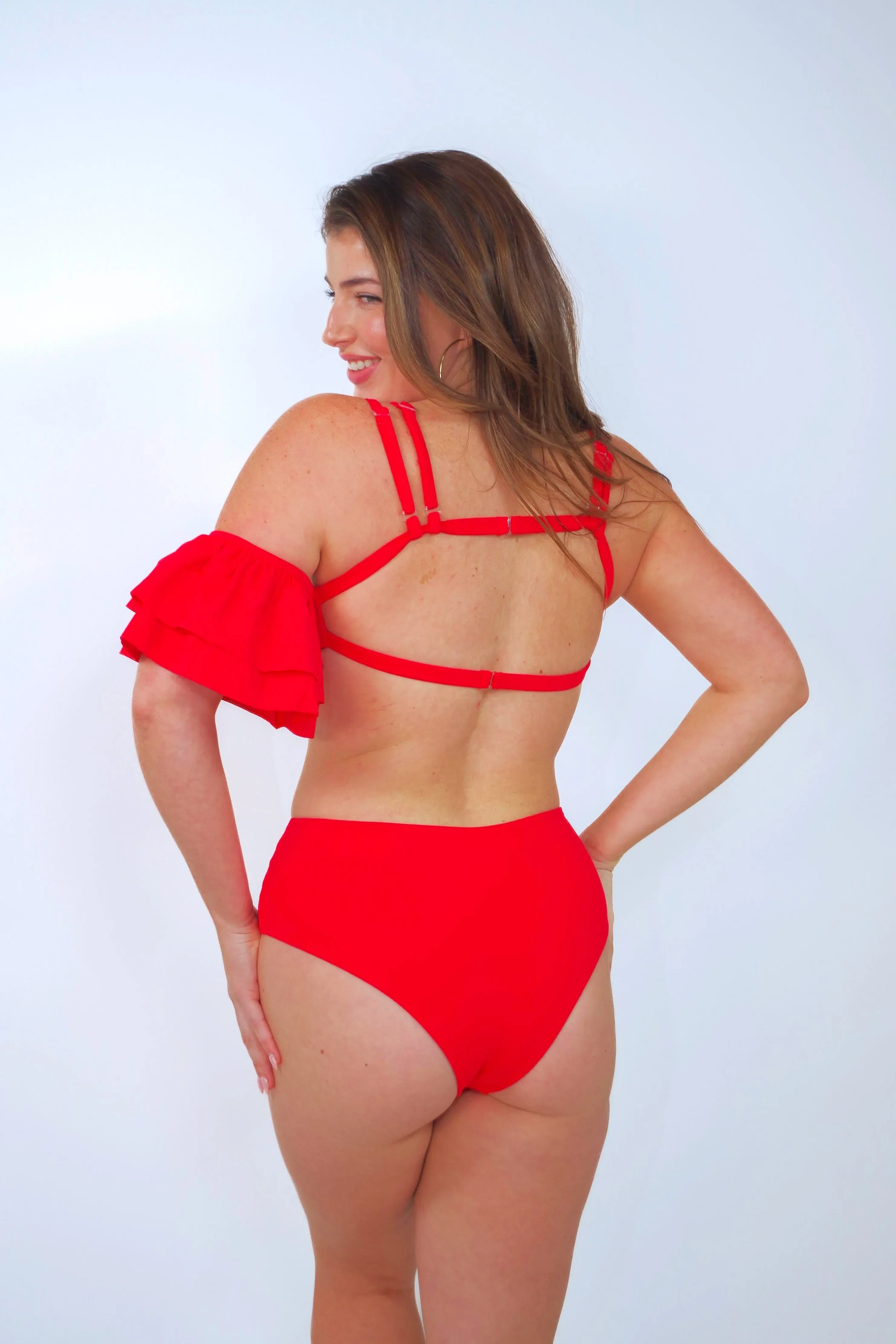 Rafa One Piece Swimsuit with Ruffle Sleeve - Image 4