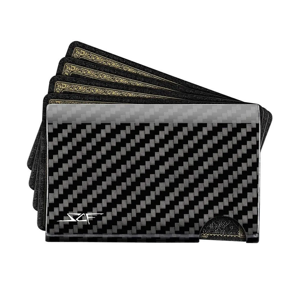 Real Carbon Fiber Cash & Card Slim Wallet - Image 2