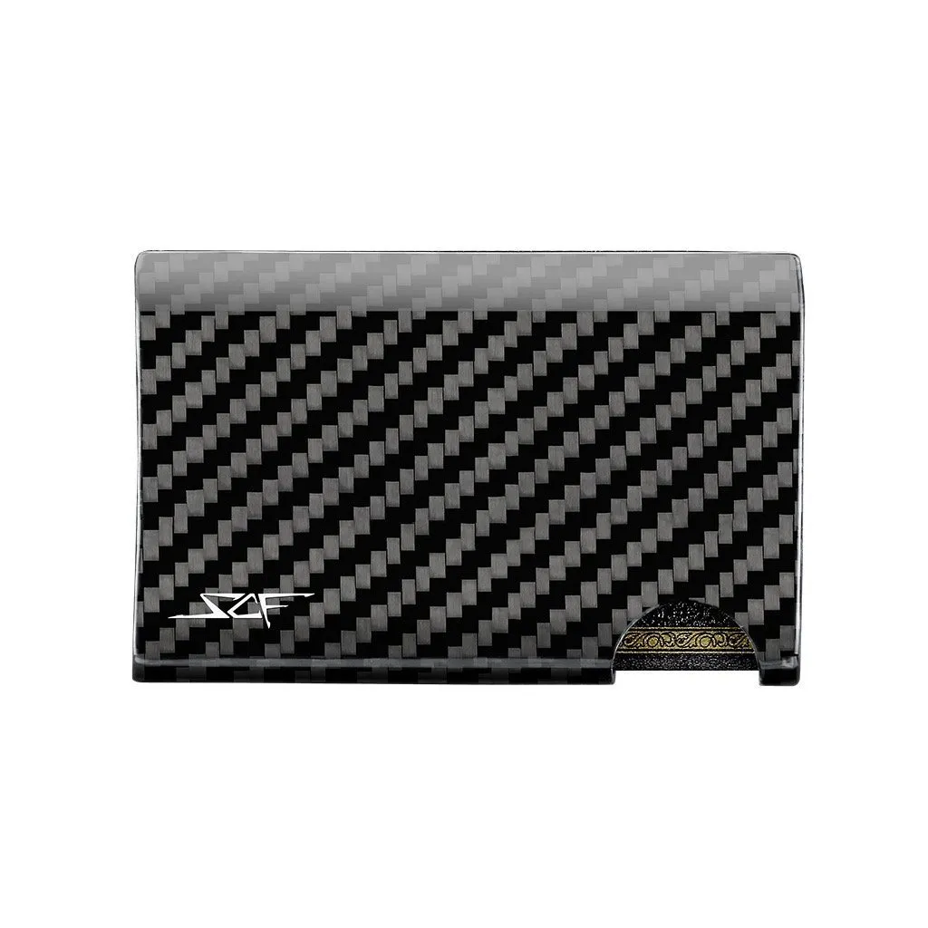 Real Carbon Fiber Cash & Card Slim Wallet - Image 5