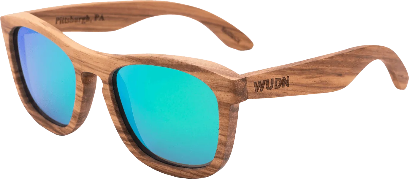 Real Zebra All Wood Jacks Sunglasses - Image 10