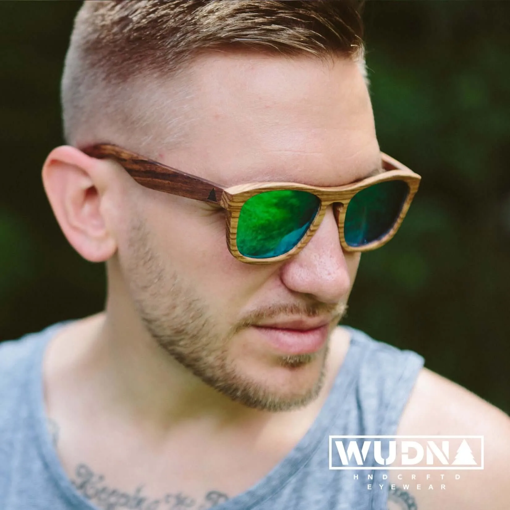 Real Zebra All Wood Jacks Sunglasses - Image 14