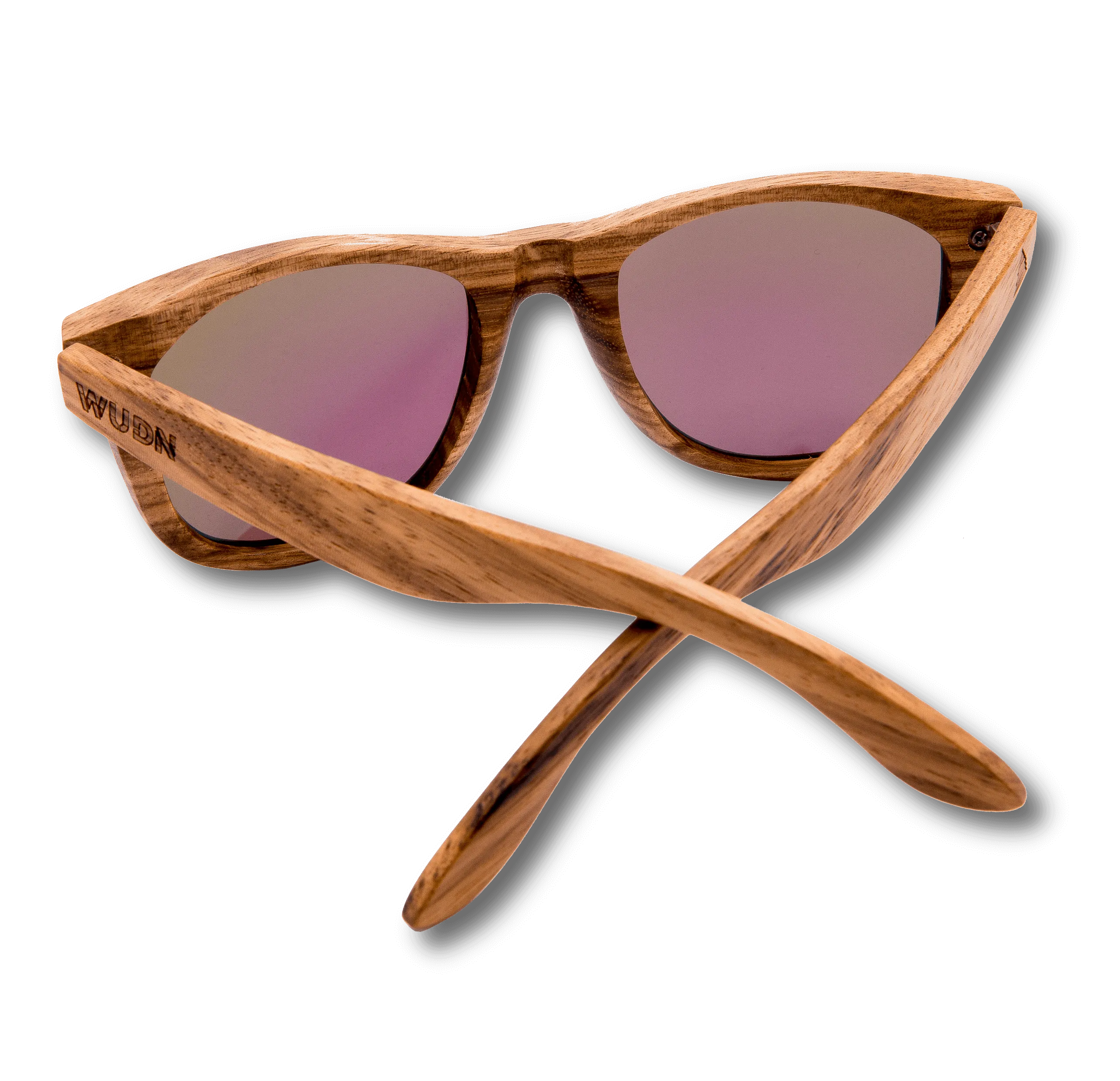 Real Zebra All Wood Jacks Sunglasses - Image 2