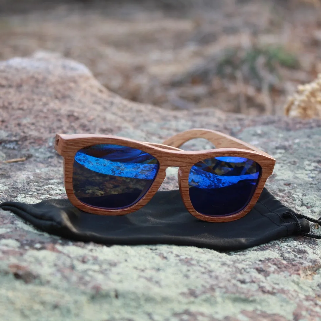 Real Zebra All Wood Jacks Sunglasses - Image 4