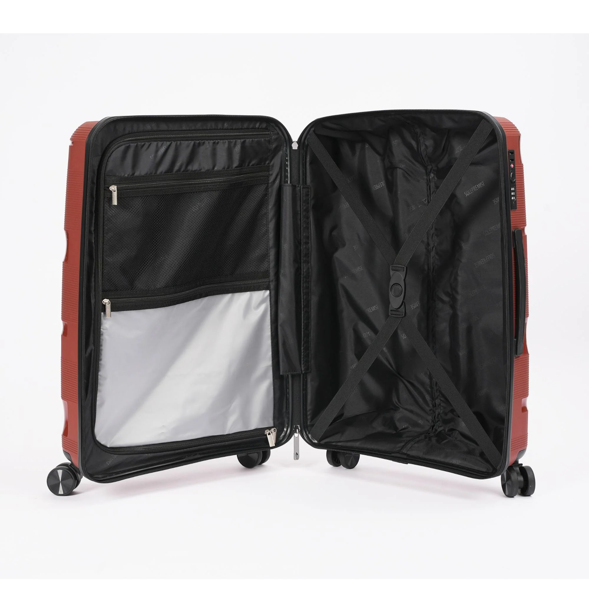 Red Roller 3 Piece Luggage Set - Image 2
