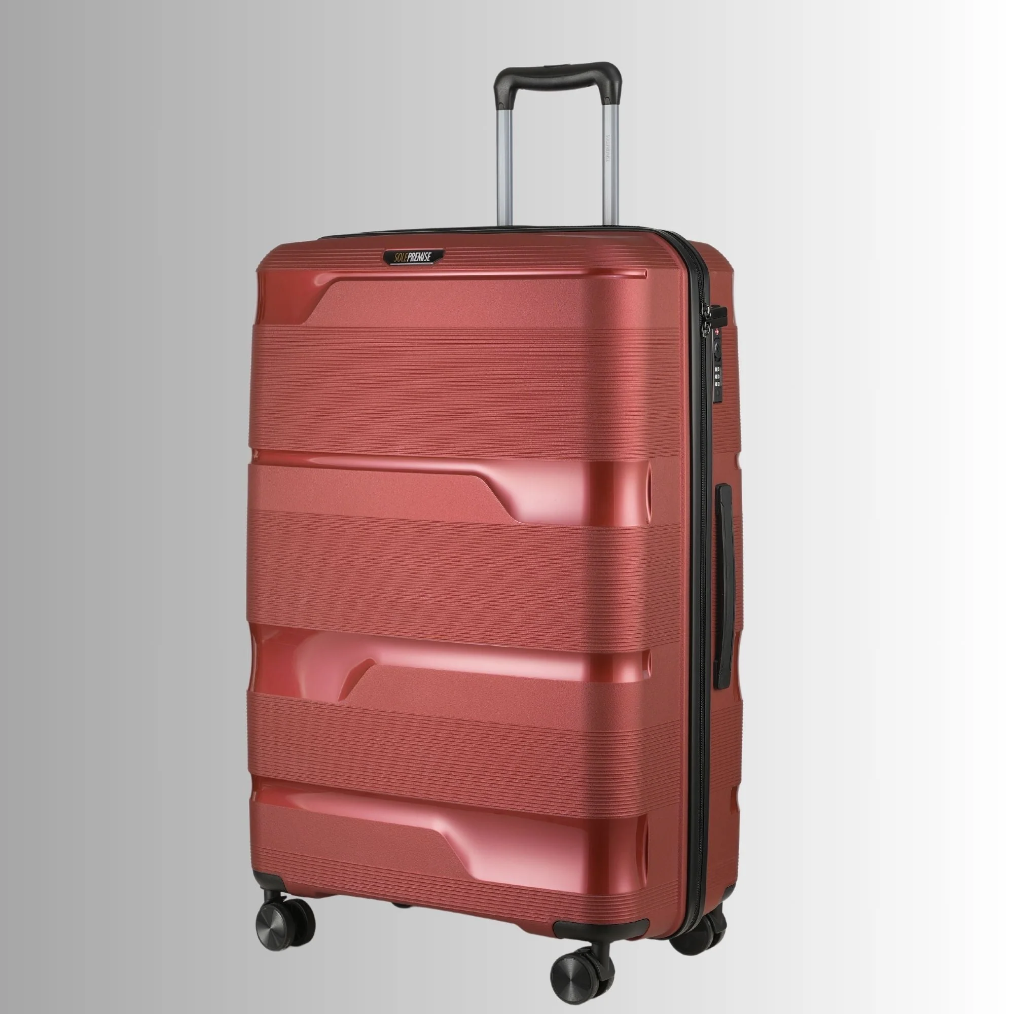 Red Roller 3 Piece Luggage Set - Image 5