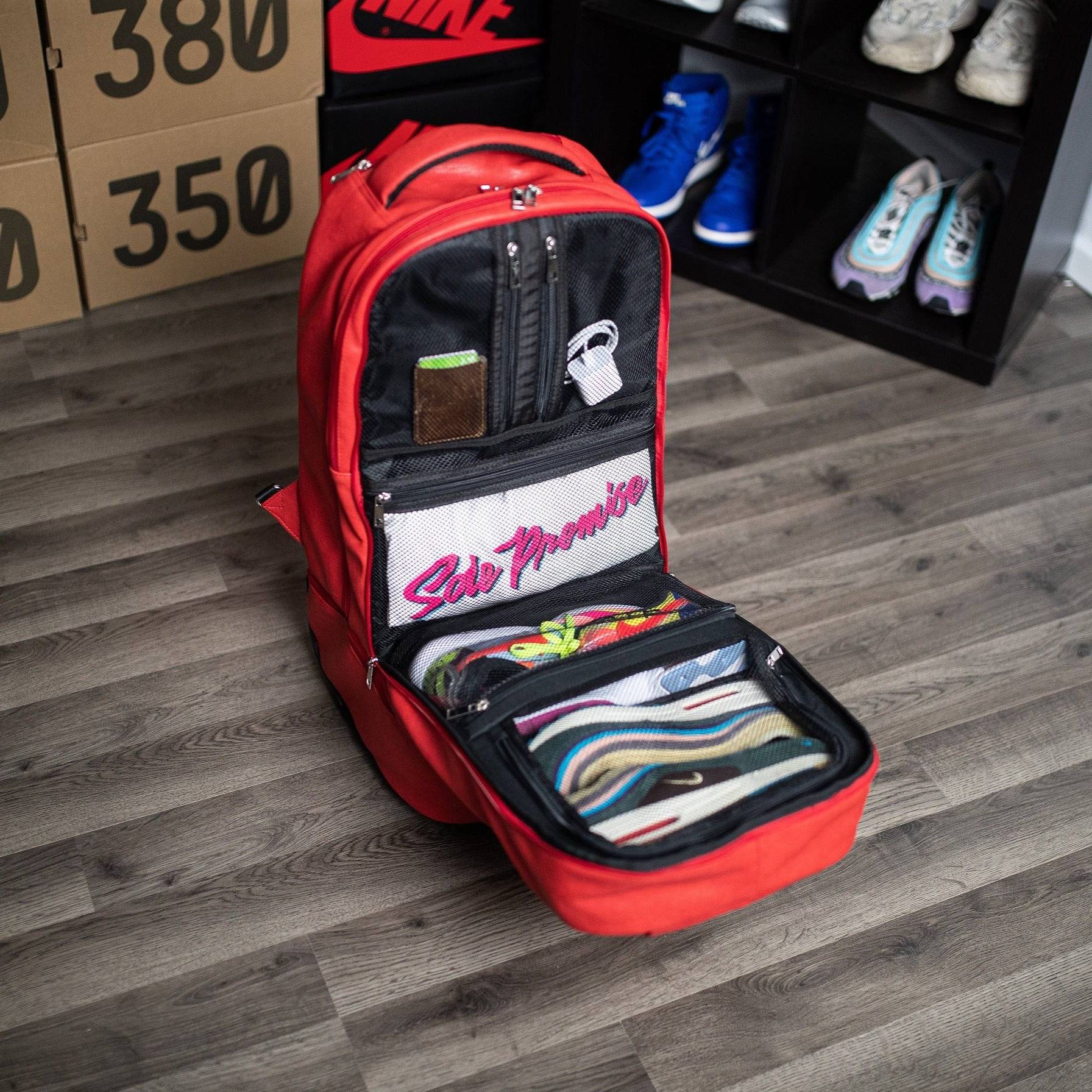 Red Leather Carry-On Roller Bag (Only 150 Made) - Image 4