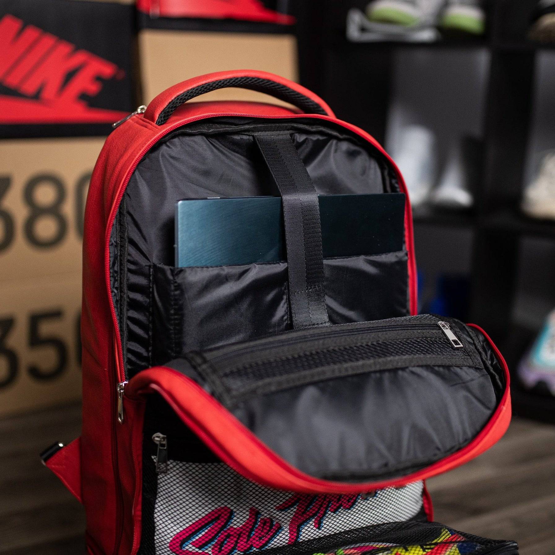 Red Leather Carry-On Roller Bag (Only 150 Made) - Image 6