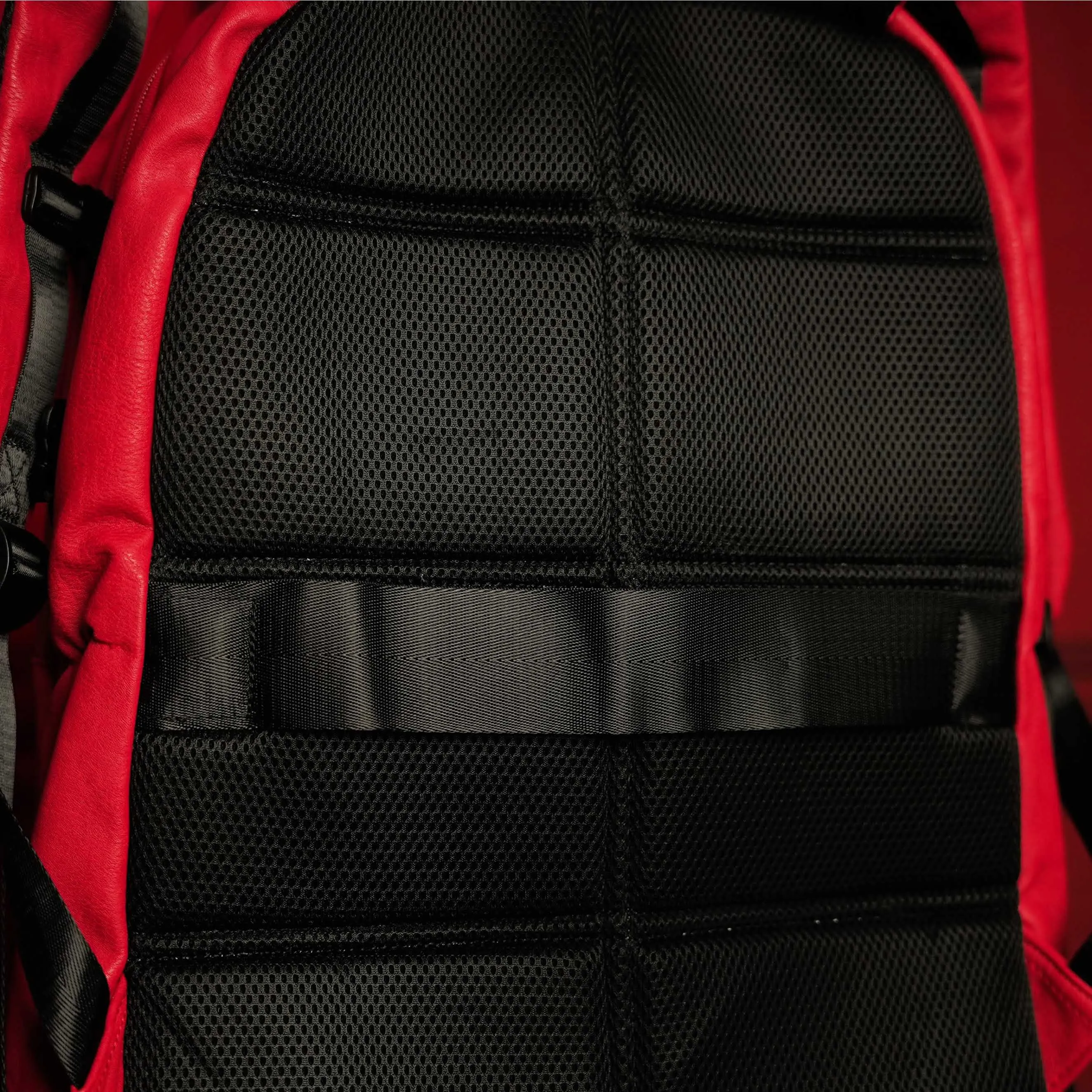 Red Leather Luxury Carry-On Backpack (Patented Signature Design) - Image 7