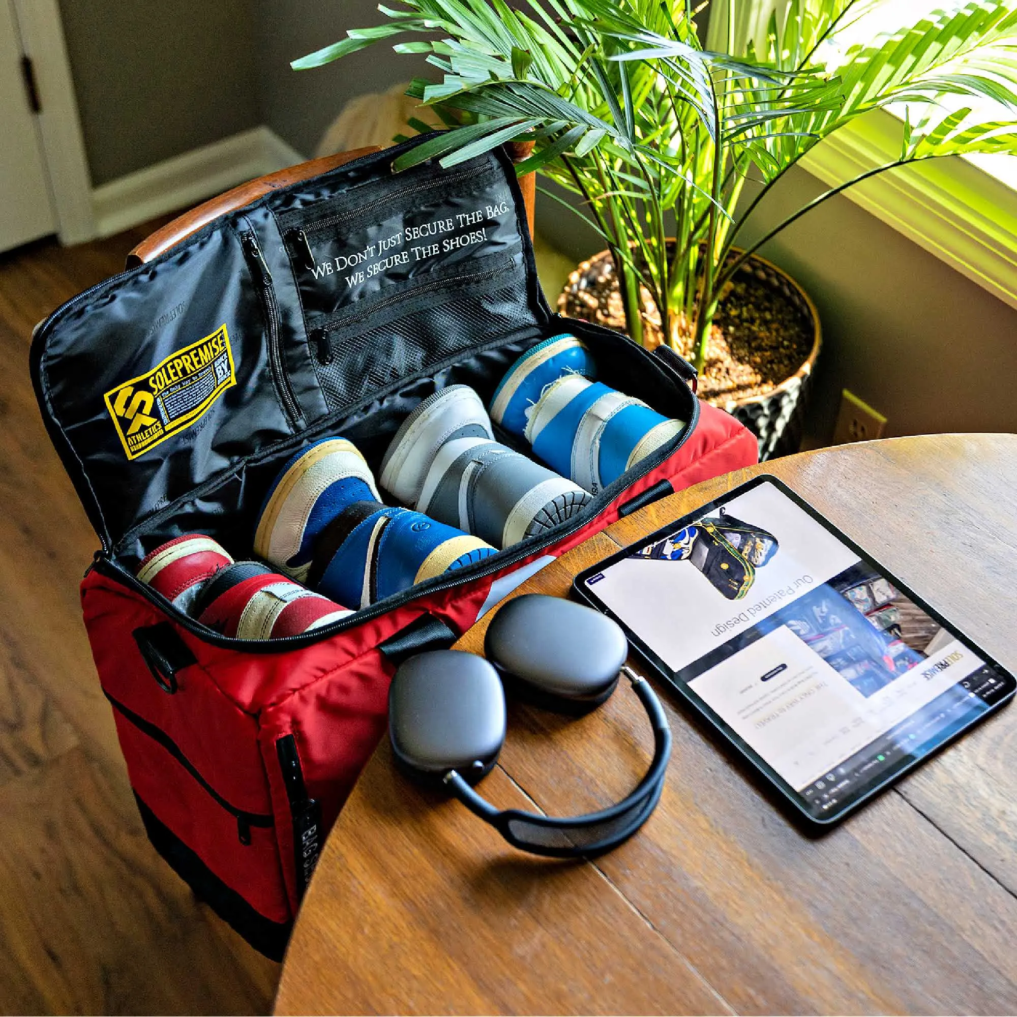Red Sneaker Duffle Bag - Image 2