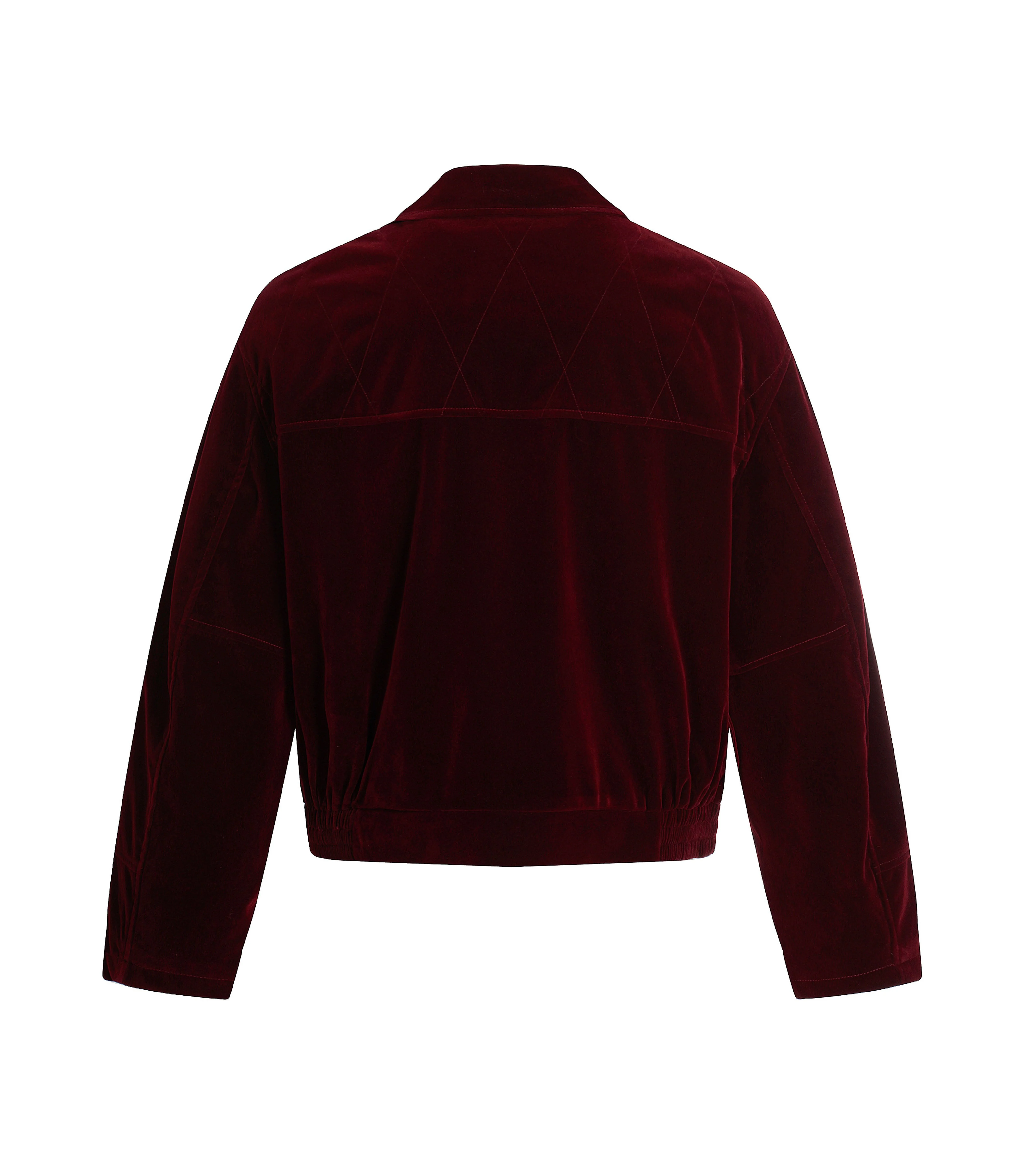 RED SUEDE GEMSTONE JACKET - Image 2