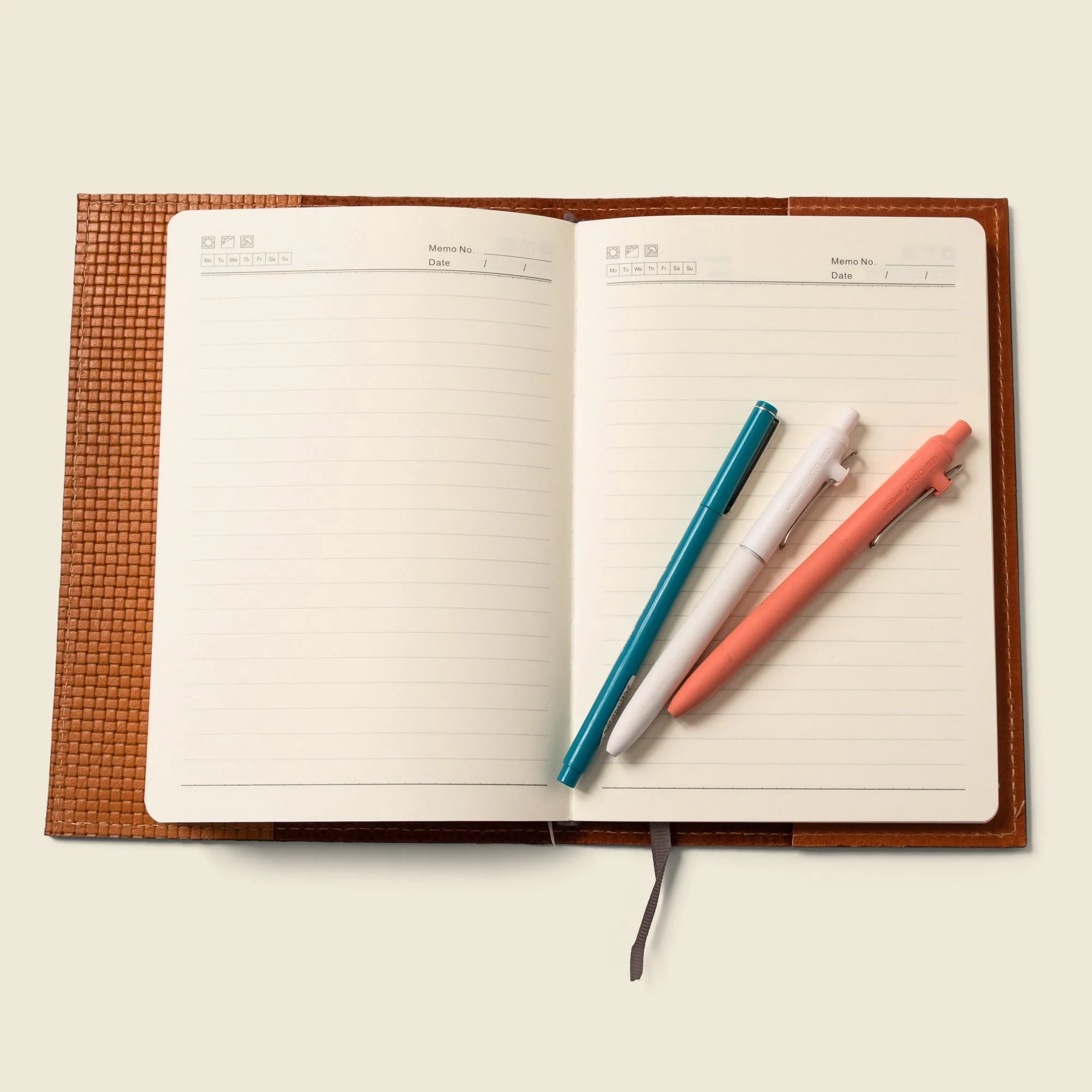 Refillable A5 Leather Notebook Cover – Tan Limited Edition - Image 4