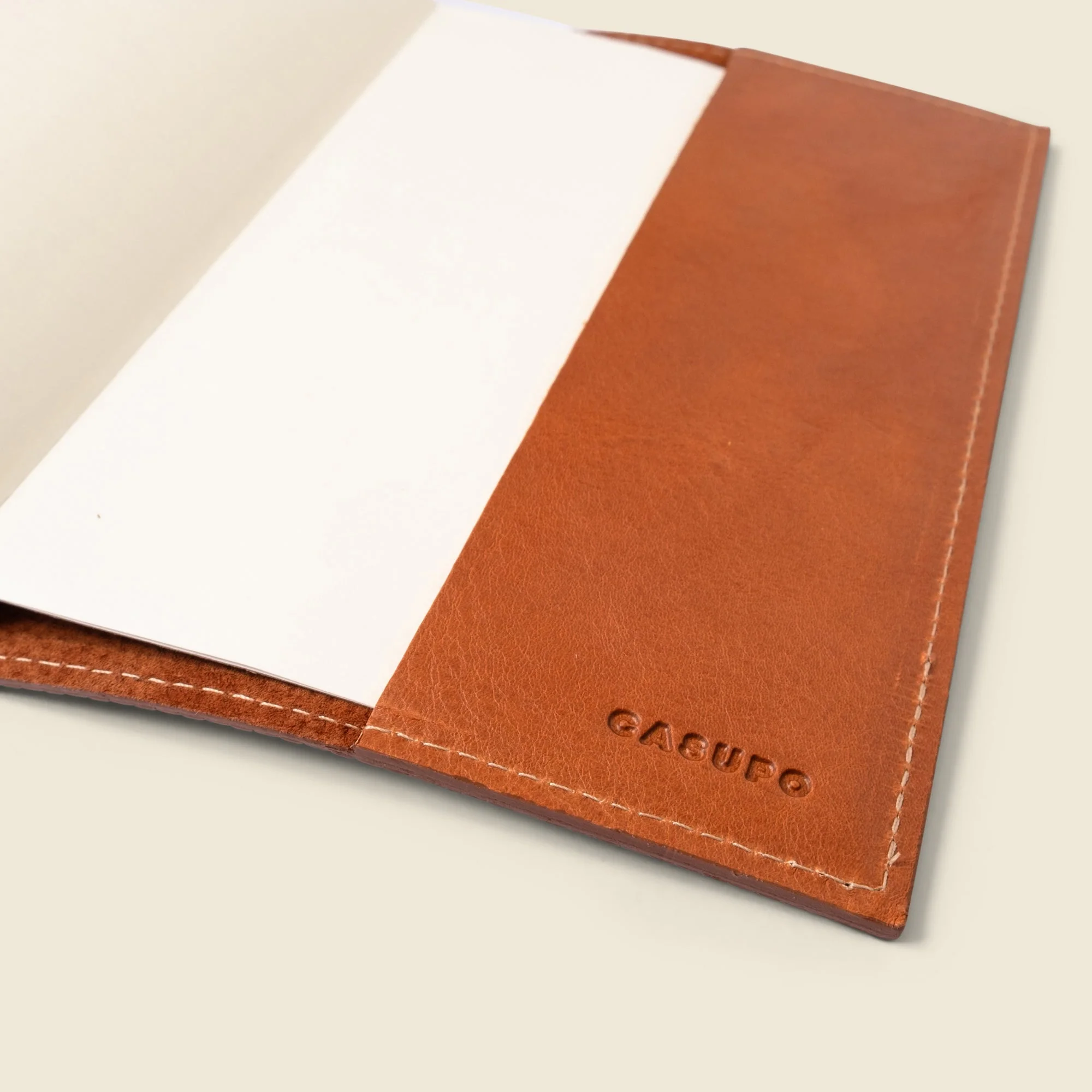 Refillable A5 Leather Notebook Cover – Tan Limited Edition - Image 5
