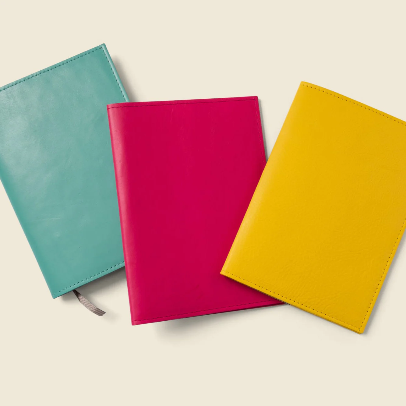 Refillable A5 Leather Notebook Cover – Teal - Image 6