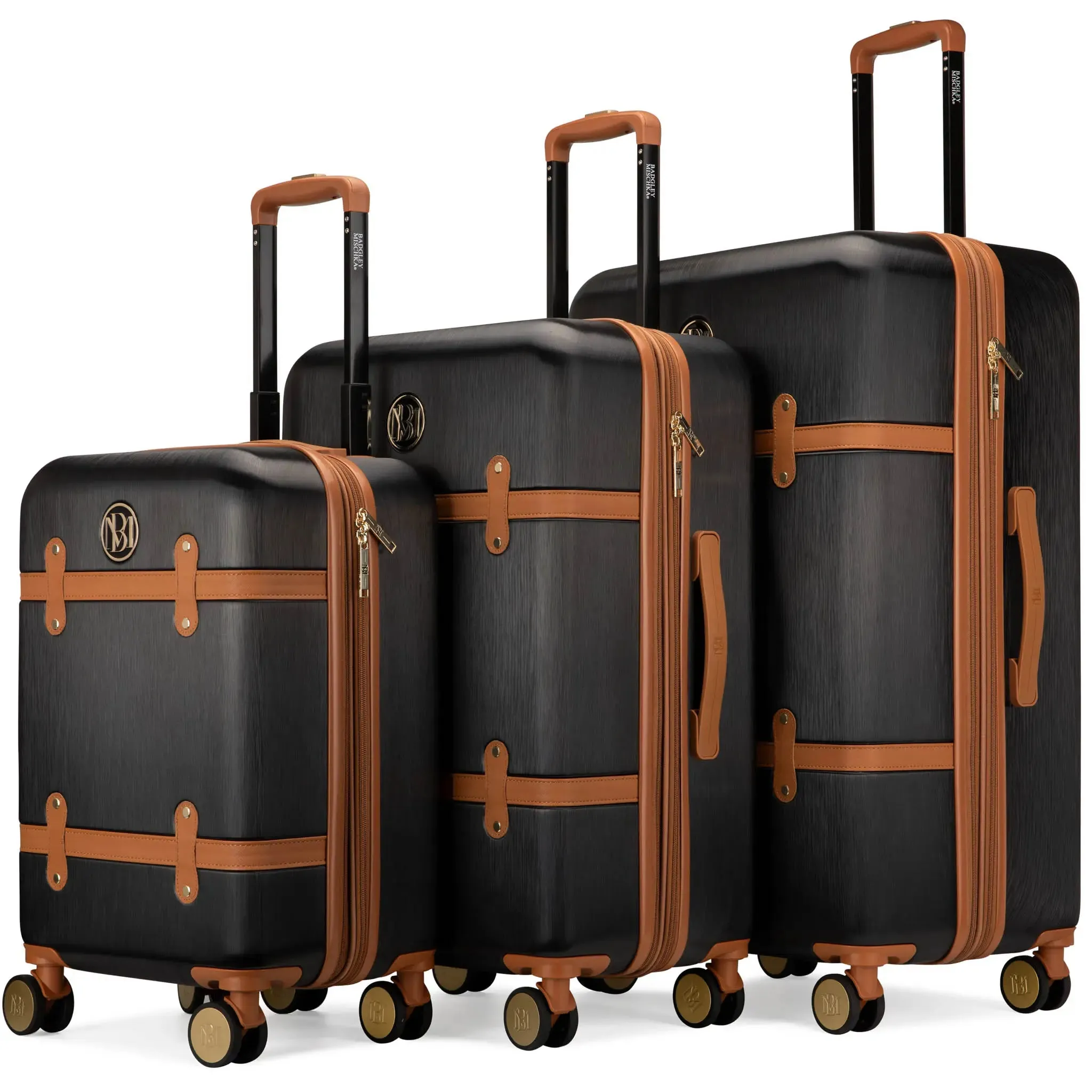 Grace 3 Piece Expandable Retro Luggage Set - Image 22