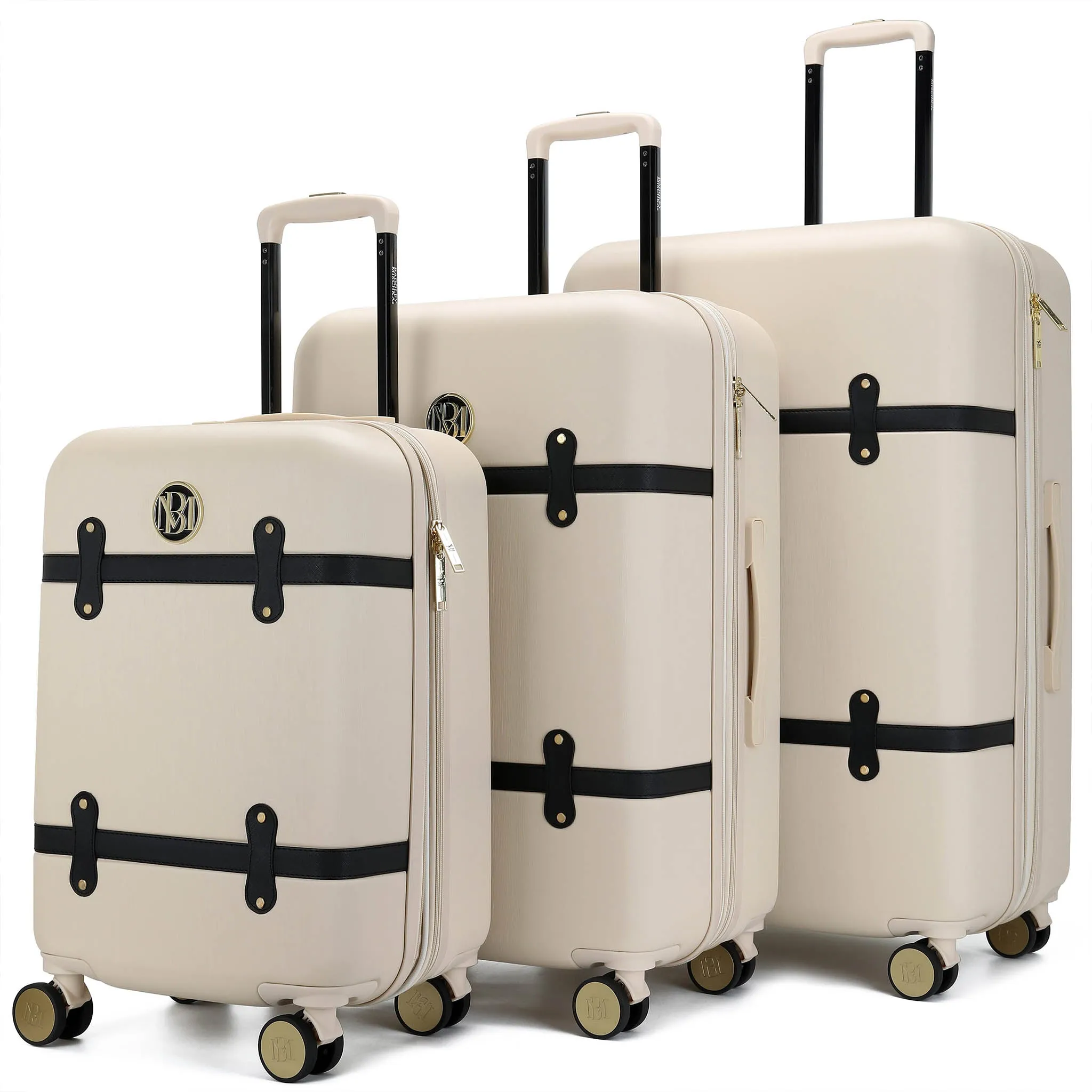Grace 3 Piece Expandable Retro Luggage Set - Image 24