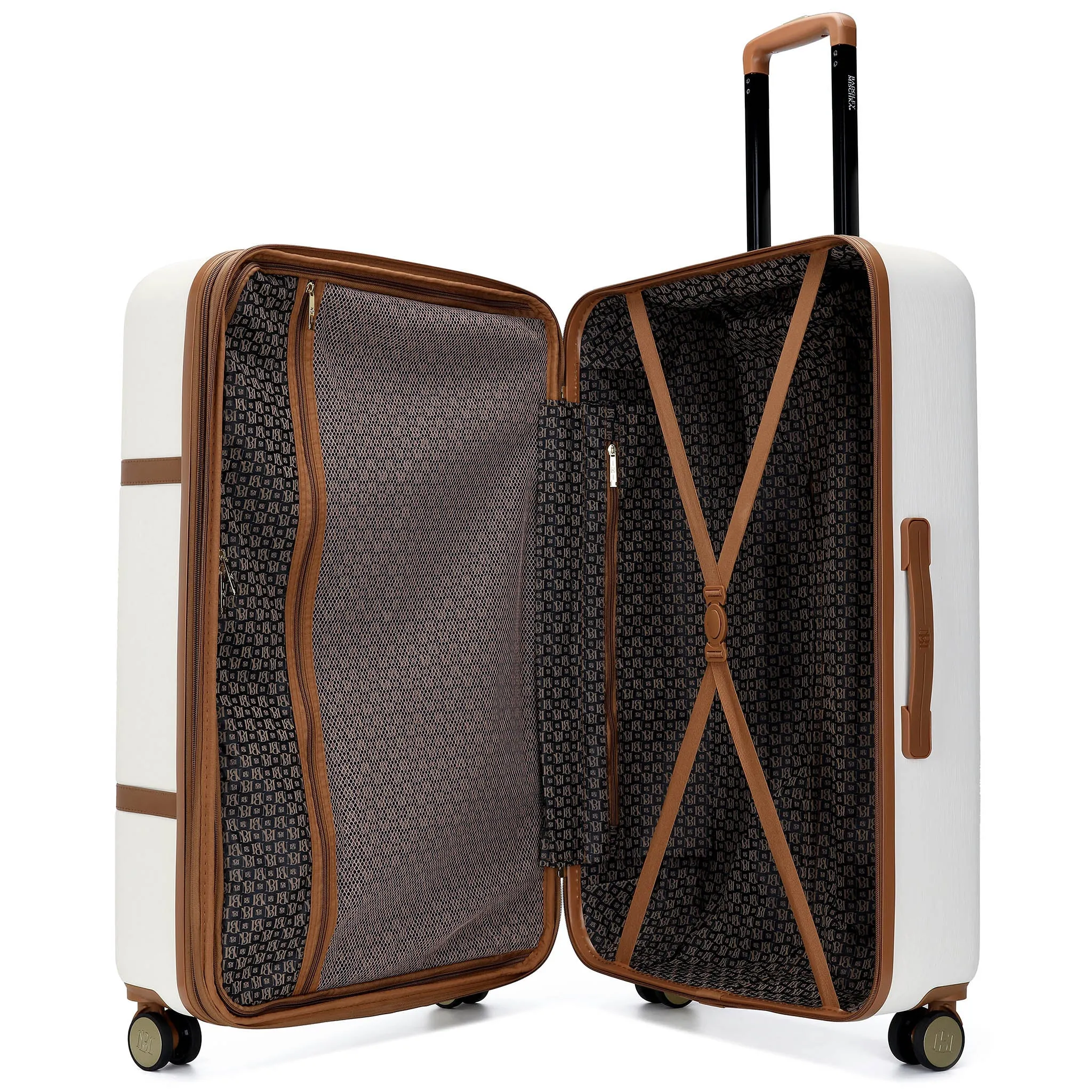 Grace 3 Piece Expandable Retro Luggage Set - Image 3