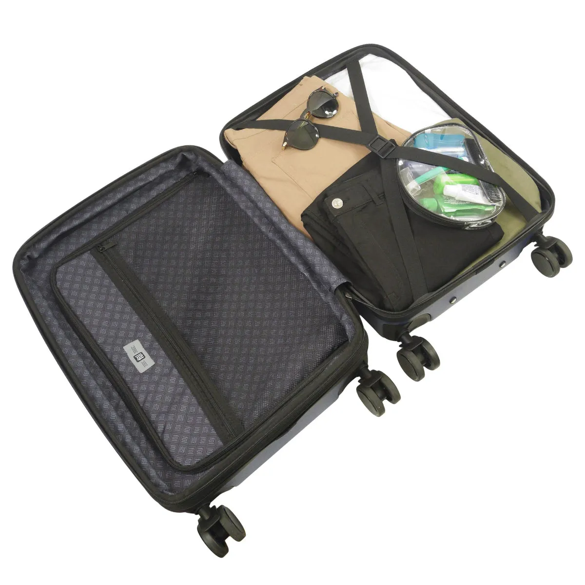 Revolution 22.5" Blue Carry-On Luggage - Image 6
