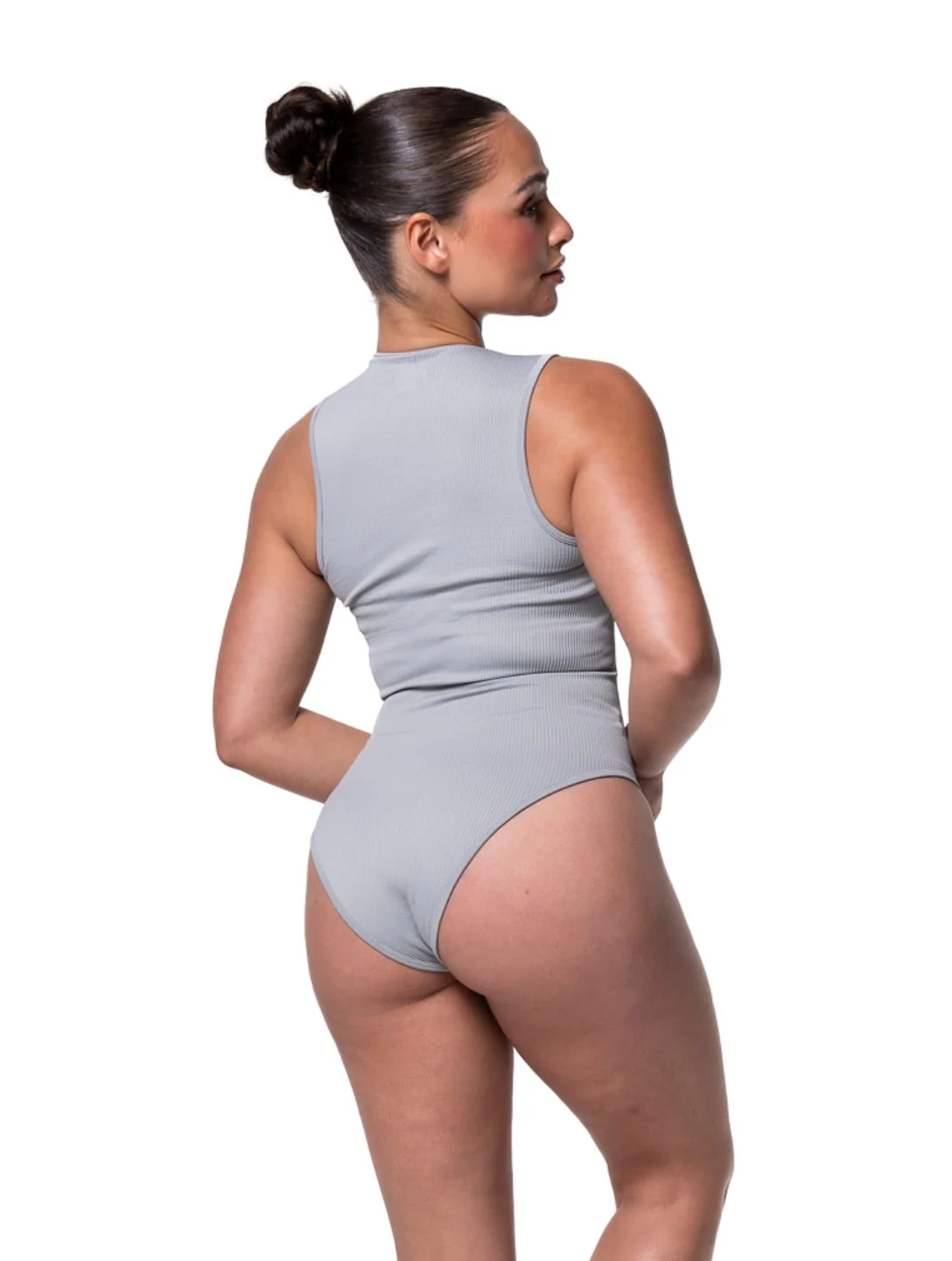 Ribbed Square Neck Shapewear Bodysuit - Image 13