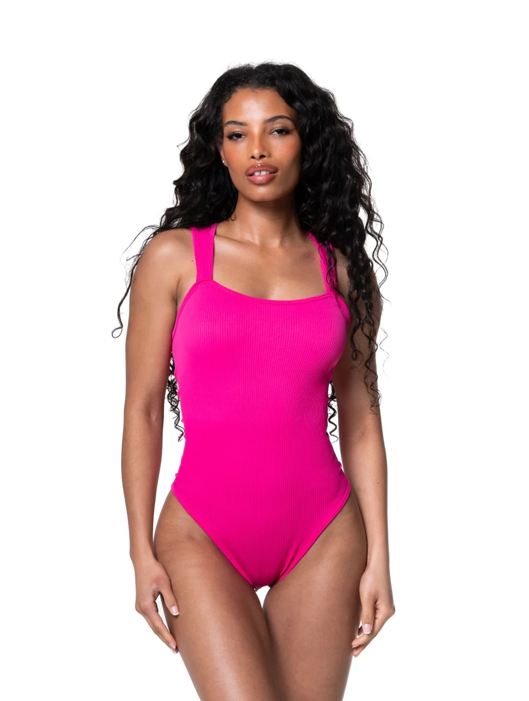 Ribbed Square Neck Shapewear Bodysuit - Image 14