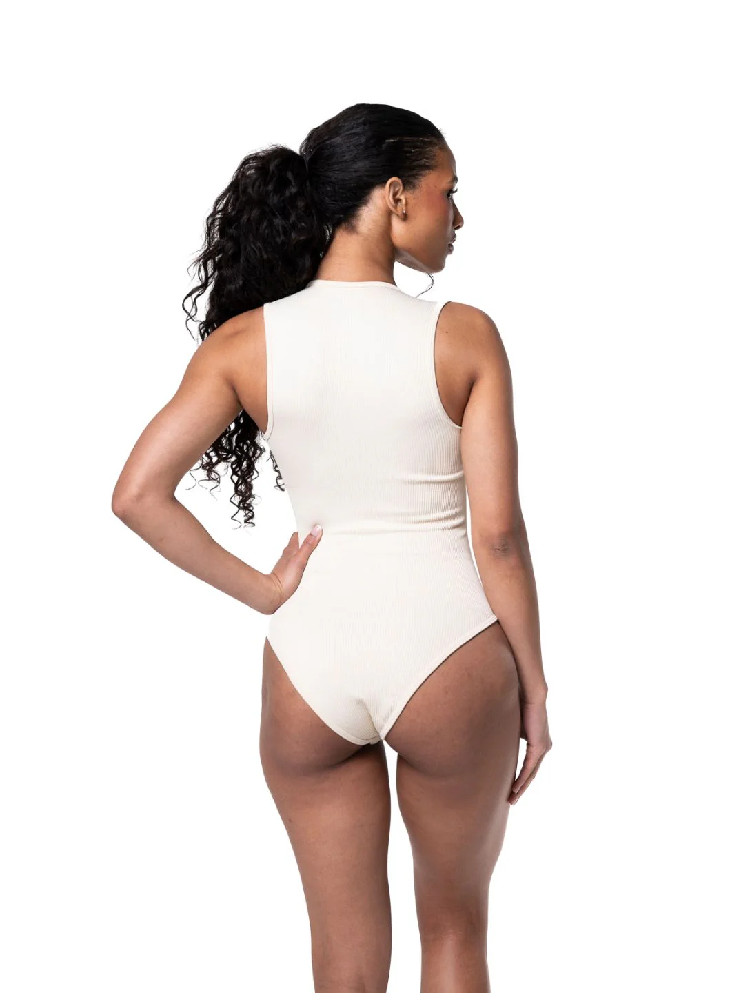 Ribbed Square Neck Shapewear Bodysuit - Image 19
