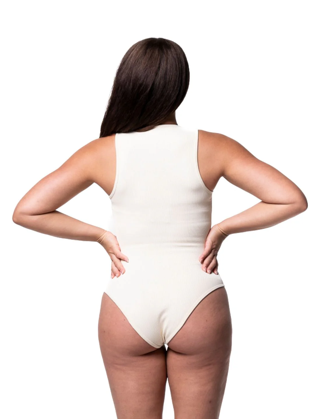 Ribbed Square Neck Shapewear Bodysuit - Image 6