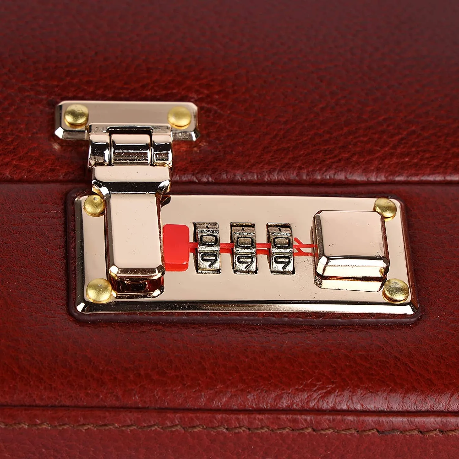 Rich Brown Office Suitcase - Image 4