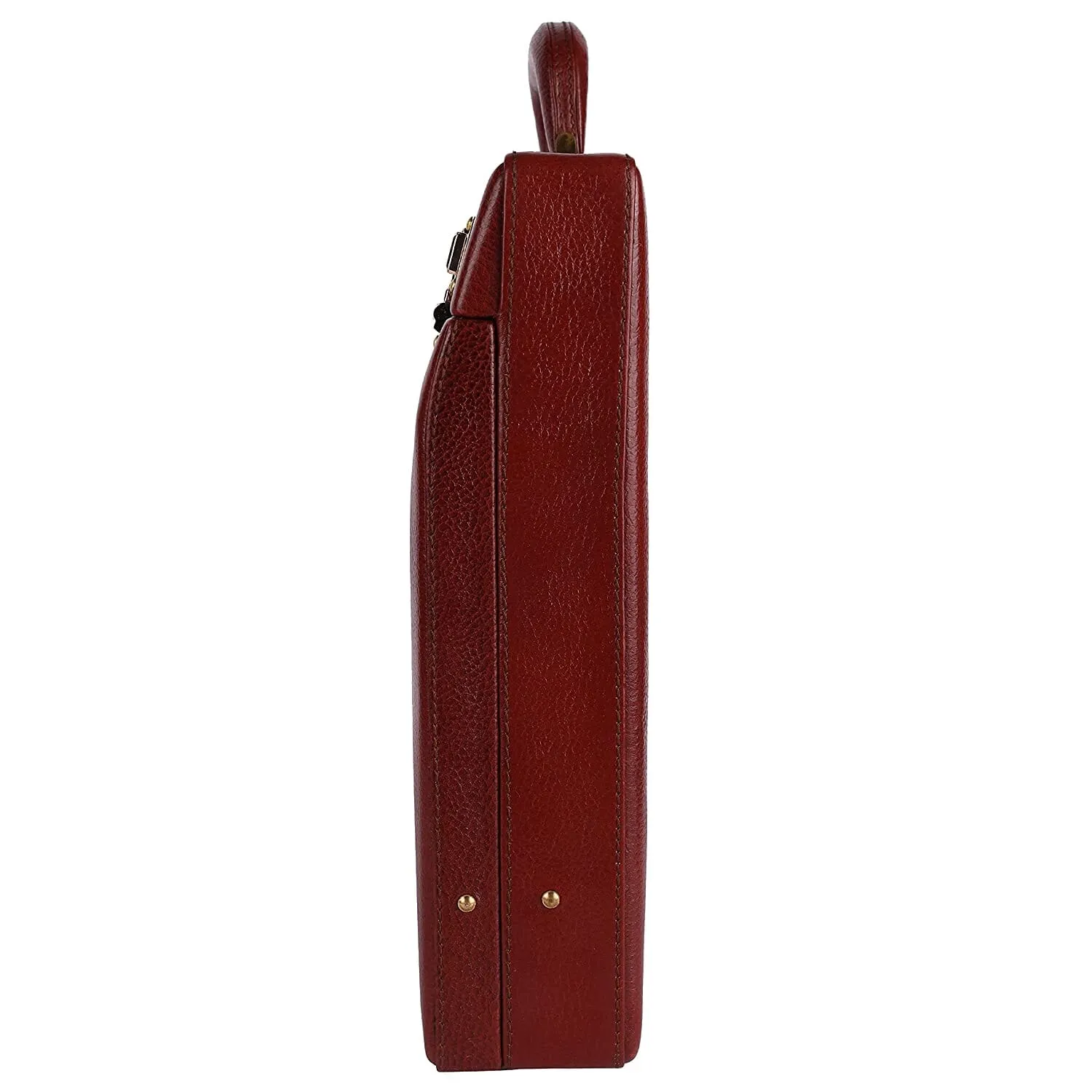 Rich Brown Office Suitcase - Image 6