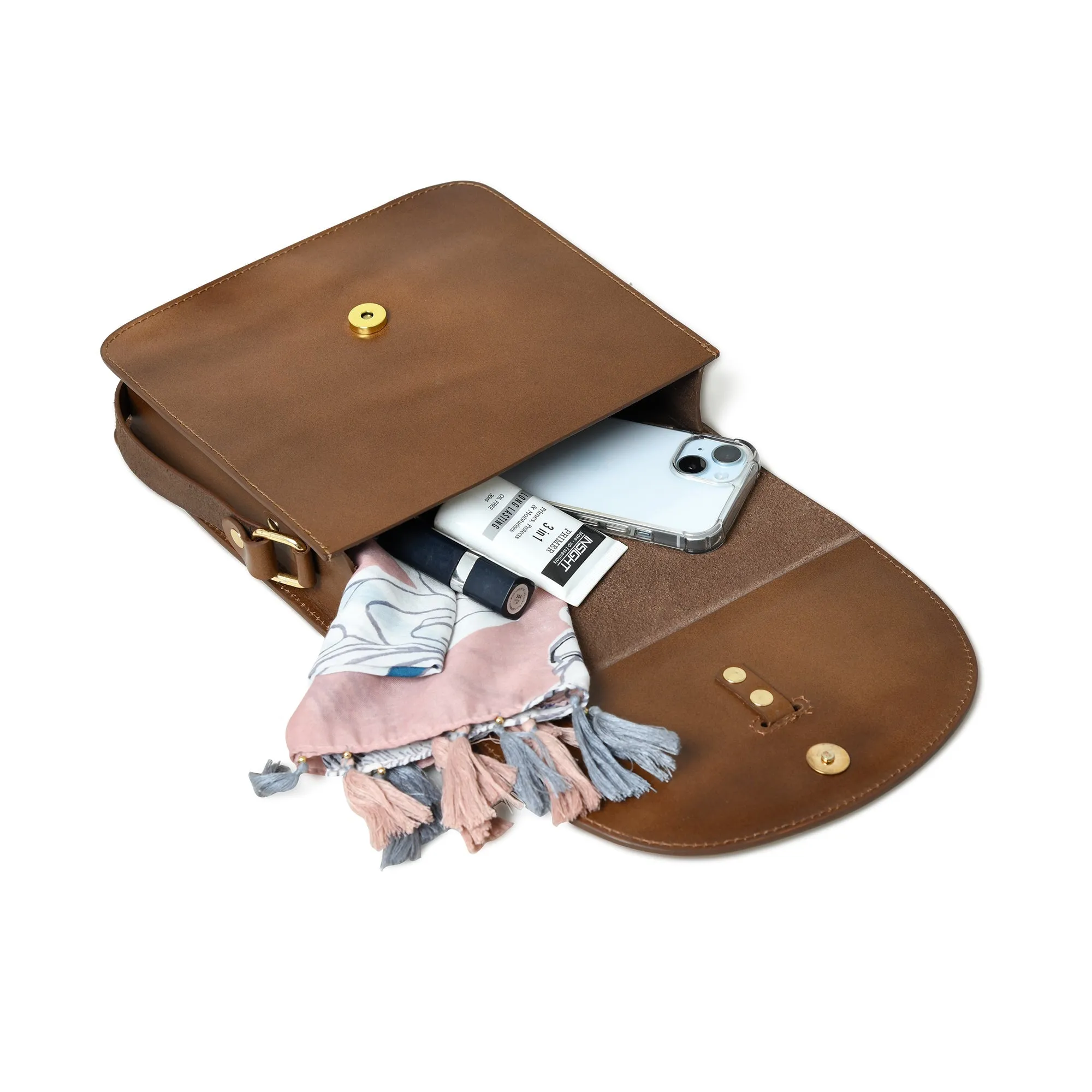Rich Mocha Elegance Crossbody - Image 7