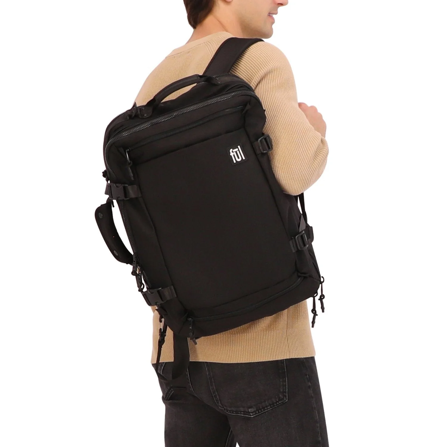 Ridge Collection Cruiser Travel Backpack, Black - Image 2