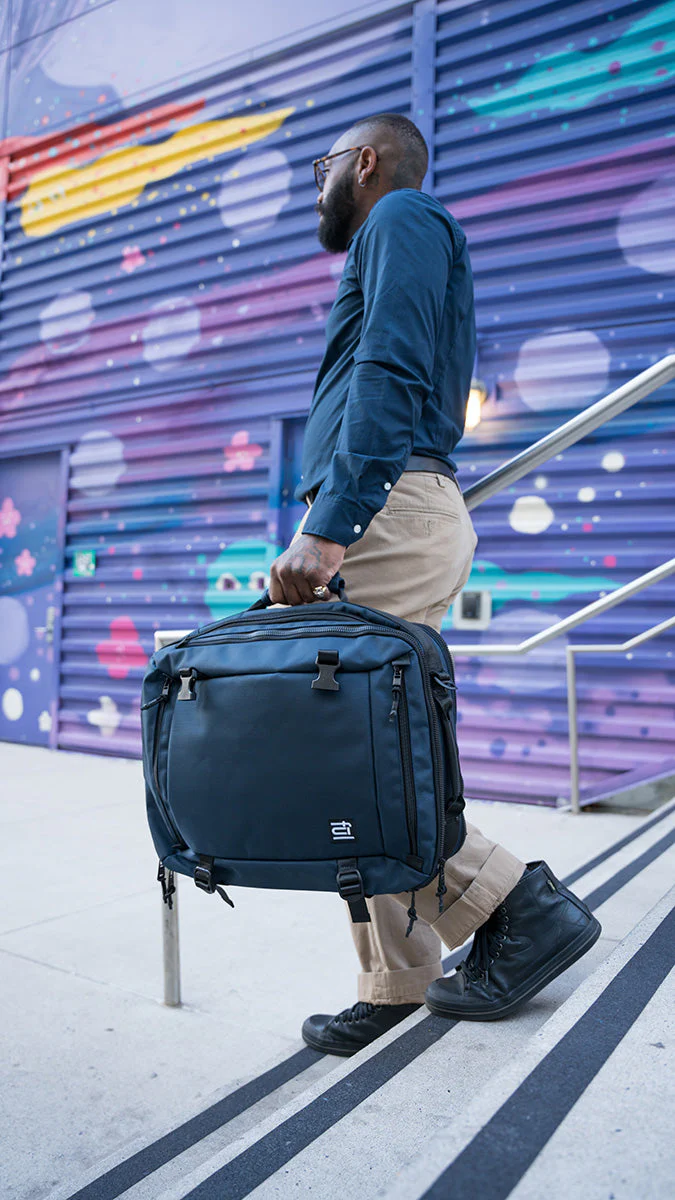 Ridge Collection Cruiser Travel Backpack, Navy - Image 2