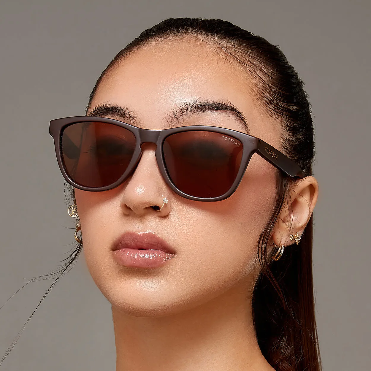 Rise Up Sunglasses - Brown