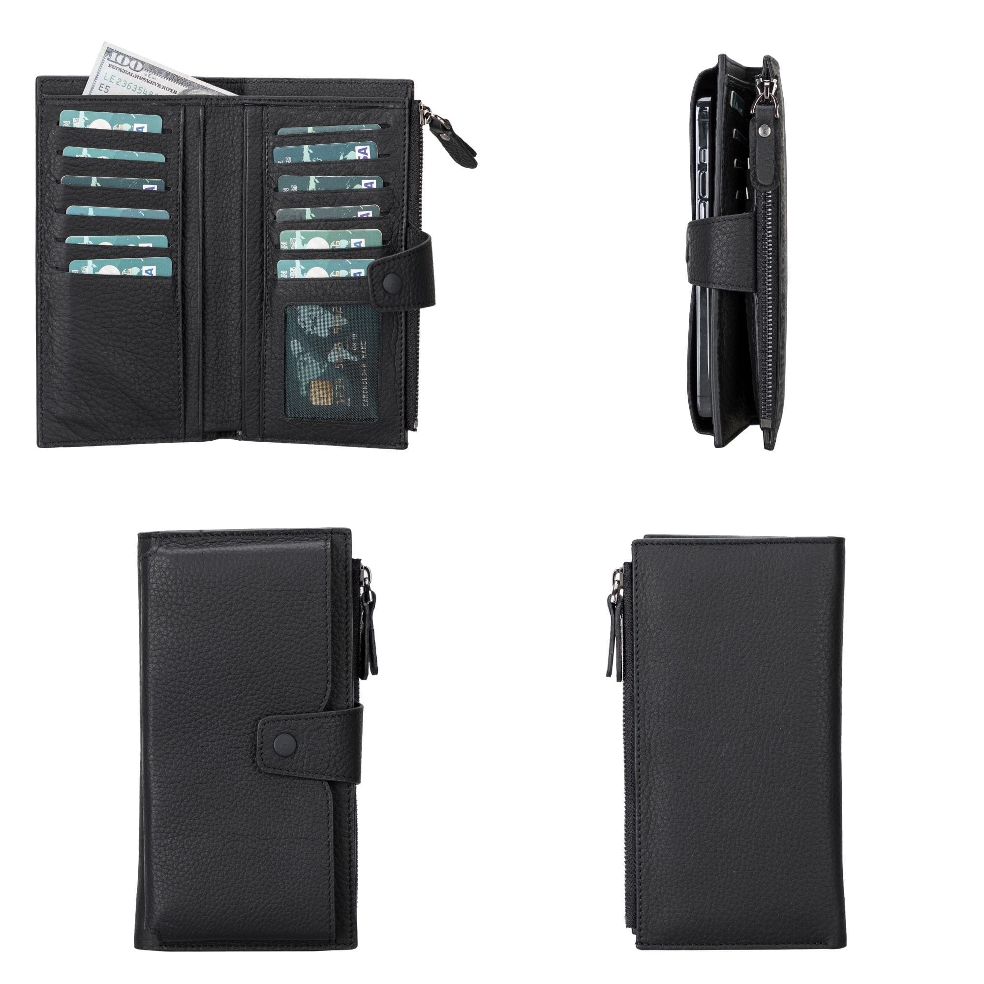 Riverton Women's Leather Wallet with Cell Phone Section - Image 4