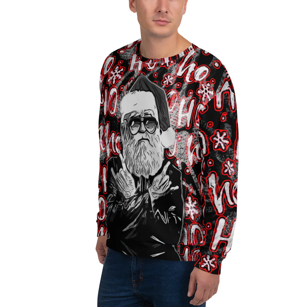 Rock N' Roll Santa Christmas Sweatshirt - Image 2