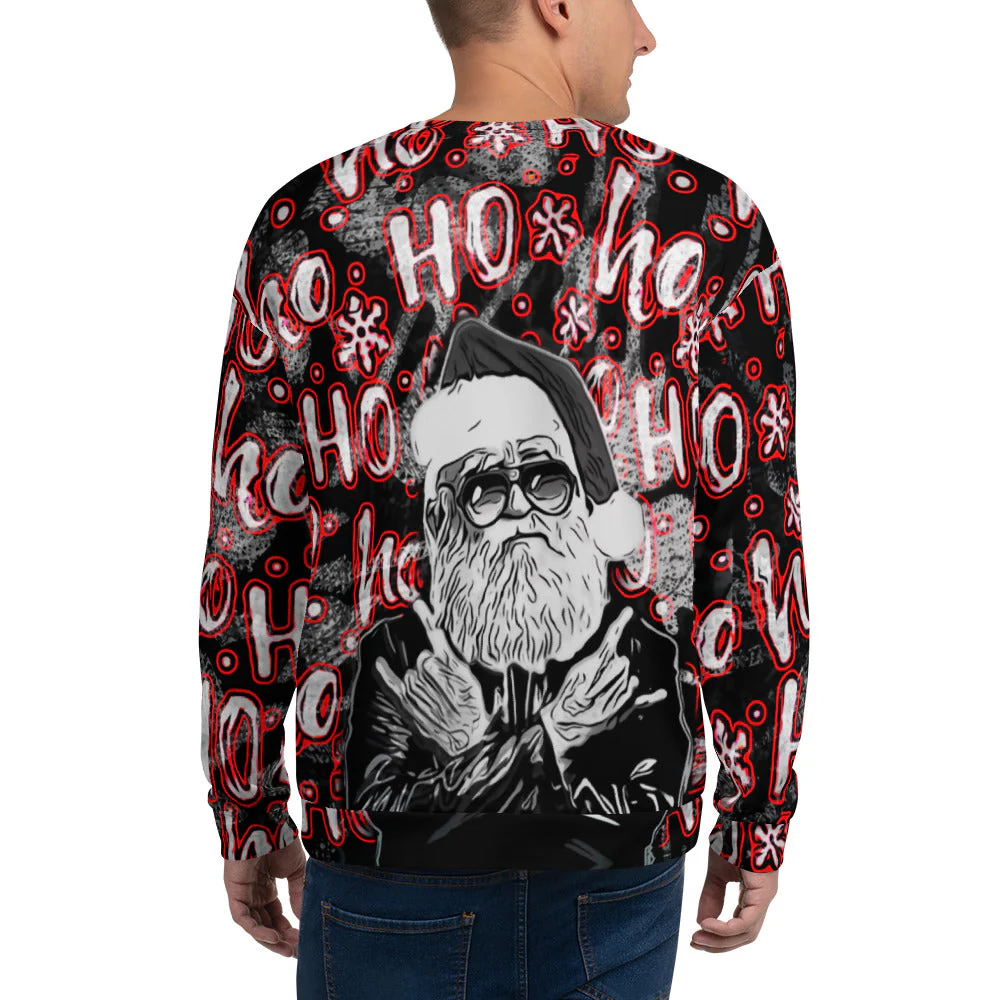 Rock N' Roll Santa Christmas Sweatshirt - Image 3