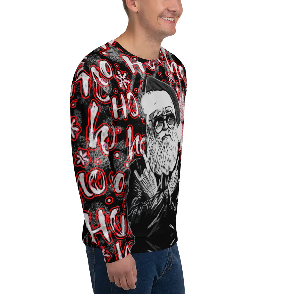 Rock N' Roll Santa Christmas Sweatshirt - Image 4