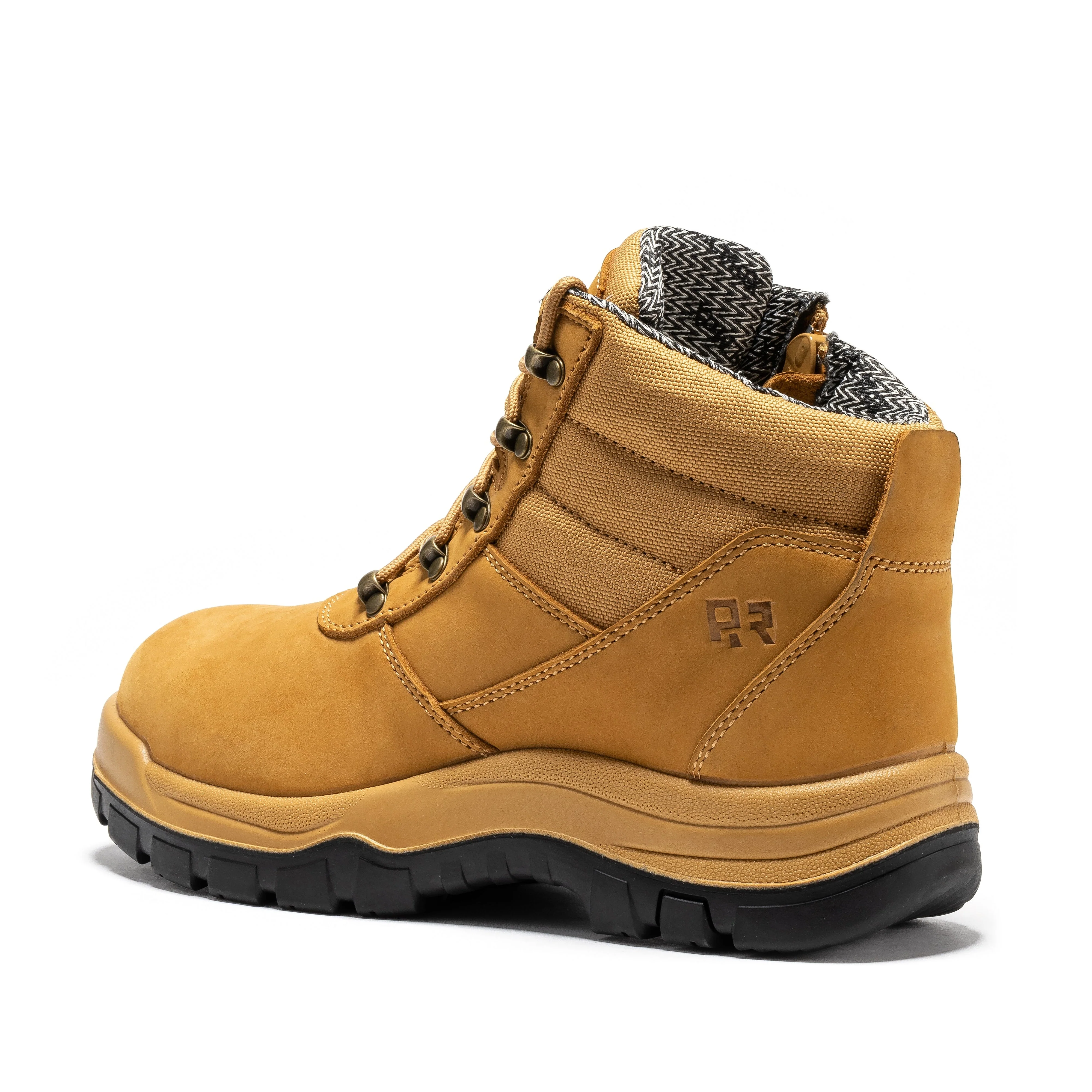 Avalon Black 6 Inch Zip-sided Composite Toe Leather Work Boots CP213BK - Image 12